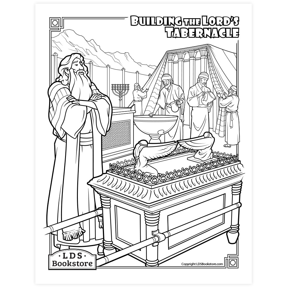 Building The Tabernacle Coloring Page - Printable with Free Printable Pictures of the Tabernacle