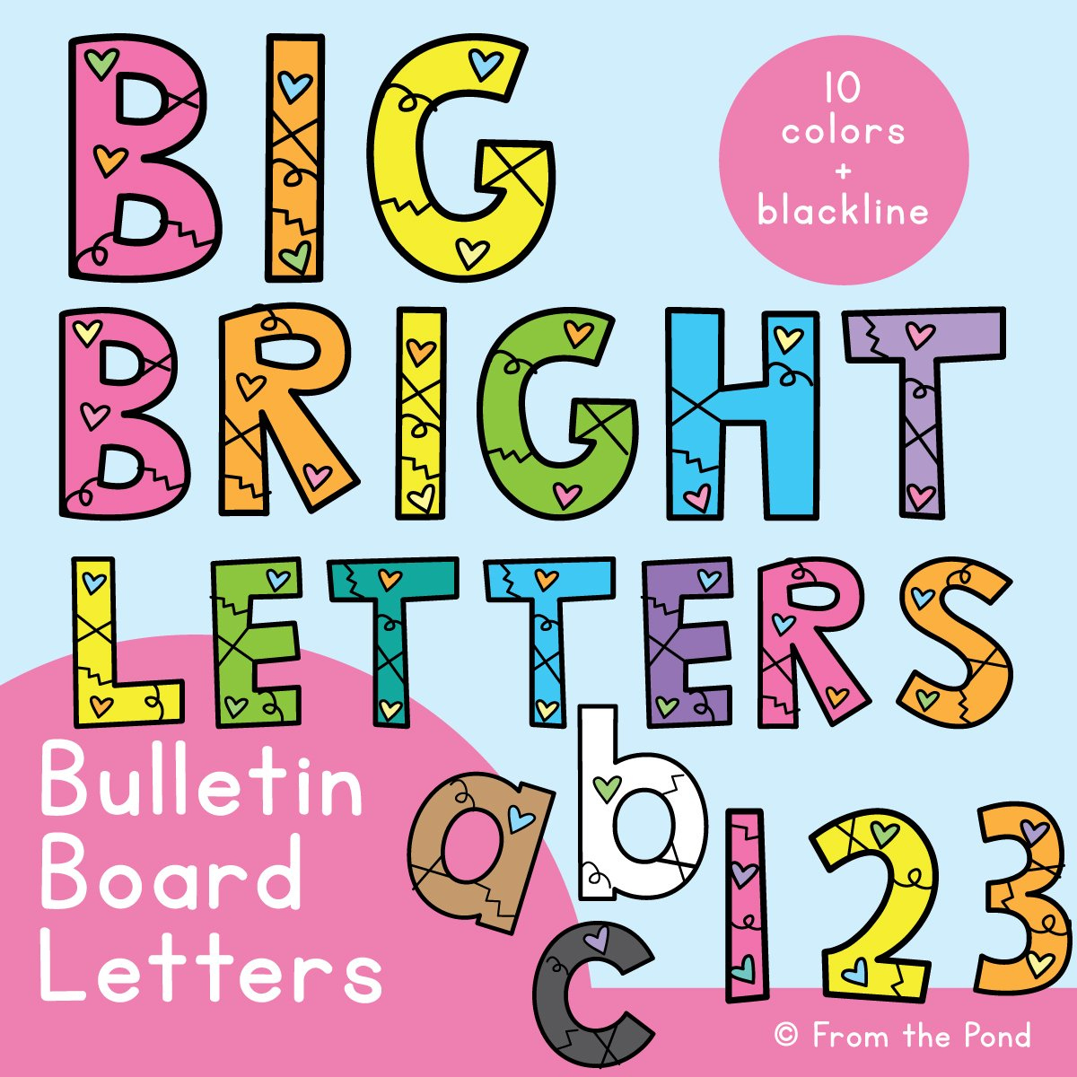 Bulletin Board Letters For The Classroom - Just Print And Display with Free Printable Letters For Bulletin Boards