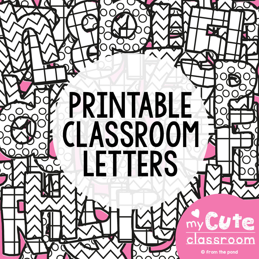 Bulletin Board Letters For The Classroom - Just Print And Display with regard to Free Printable Letters for Bulletin Boards