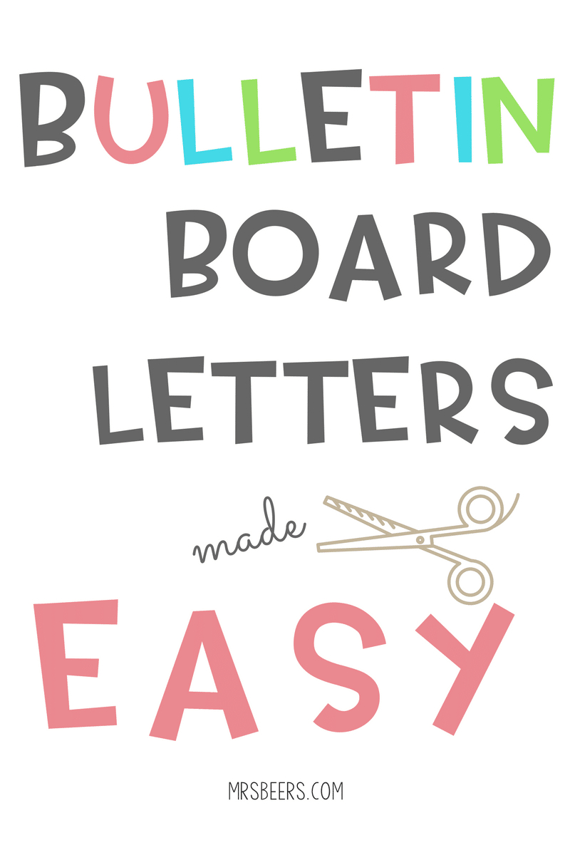 Bulletin Board Letters Made Easy (Simple Steps) within Free Printable Bulletin Board Letters