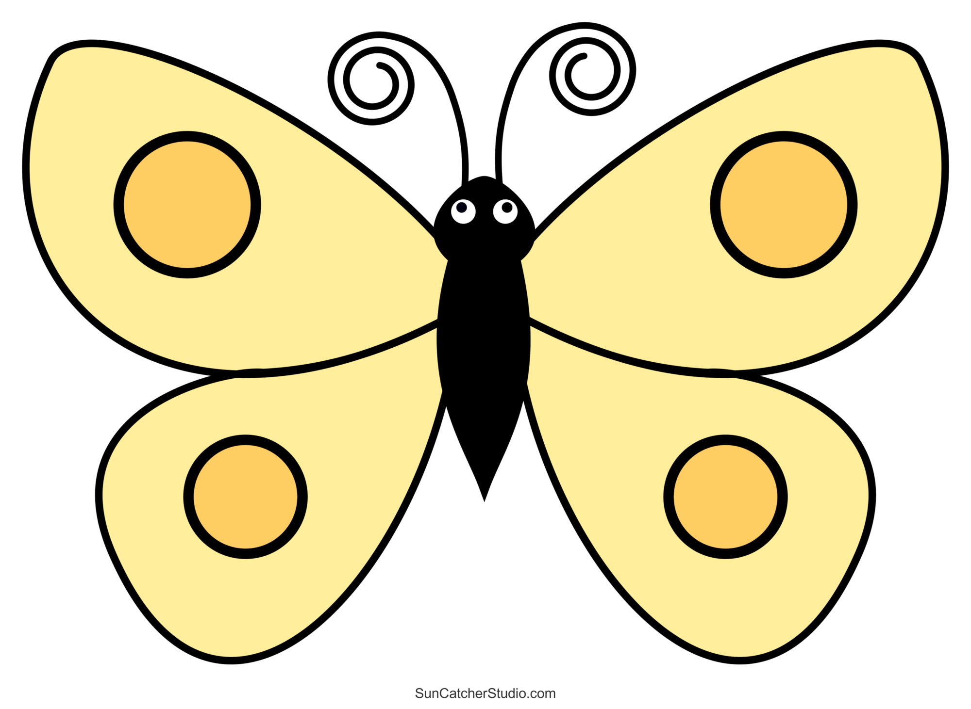 Butterfly Svg Files (Printable Templates, Patterns, &amp;amp; Clipart with Free Printable Butterfly Clipart