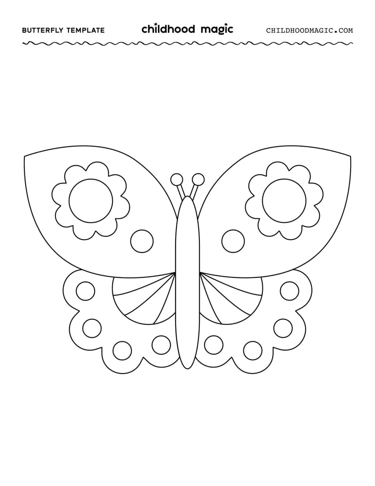 Butterfly Template - Childhood Magic regarding Free Printable Butterfly