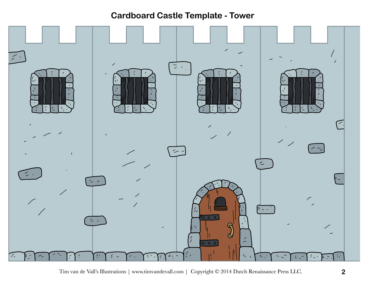 Cardboard Castle For Kids – Tim&amp;#039;S Printables in Free Printable Castle Templates