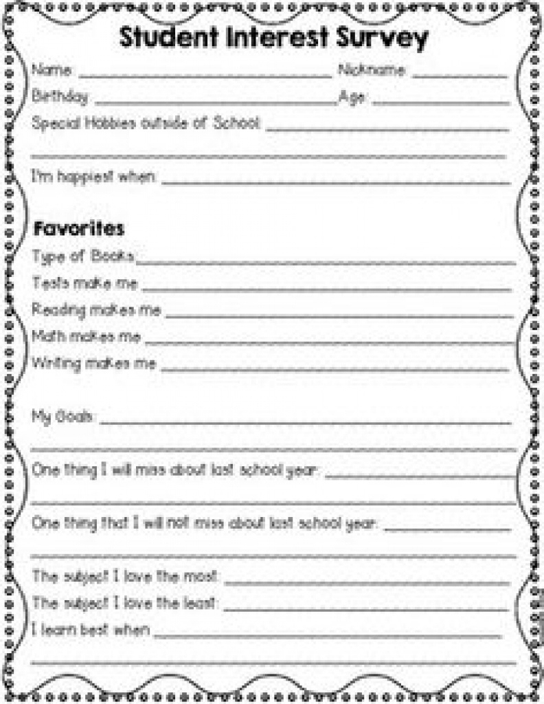 Career Interest Survey Printable inside Printable Career Interest Survey For High School Students Free