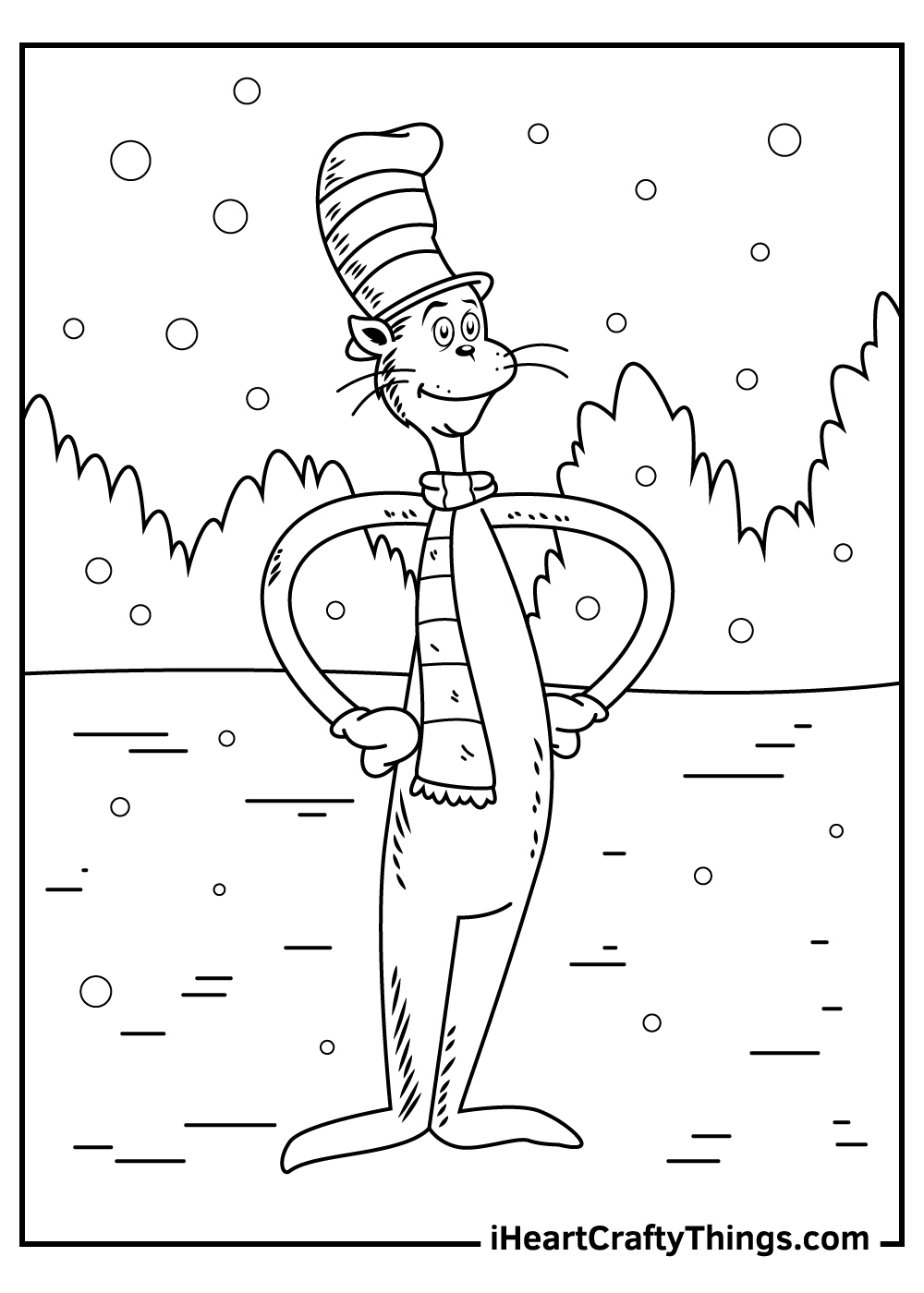 Cat In The Hat Coloring Pages (100% Free Printables) within Cat In The Hat Free Printable Worksheets