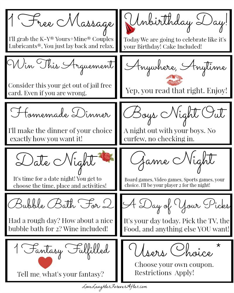 Celebrate Your Partner This Holiday Season With 12 Days Of Passion with regard to Free Printable Kinky Coupons For Him