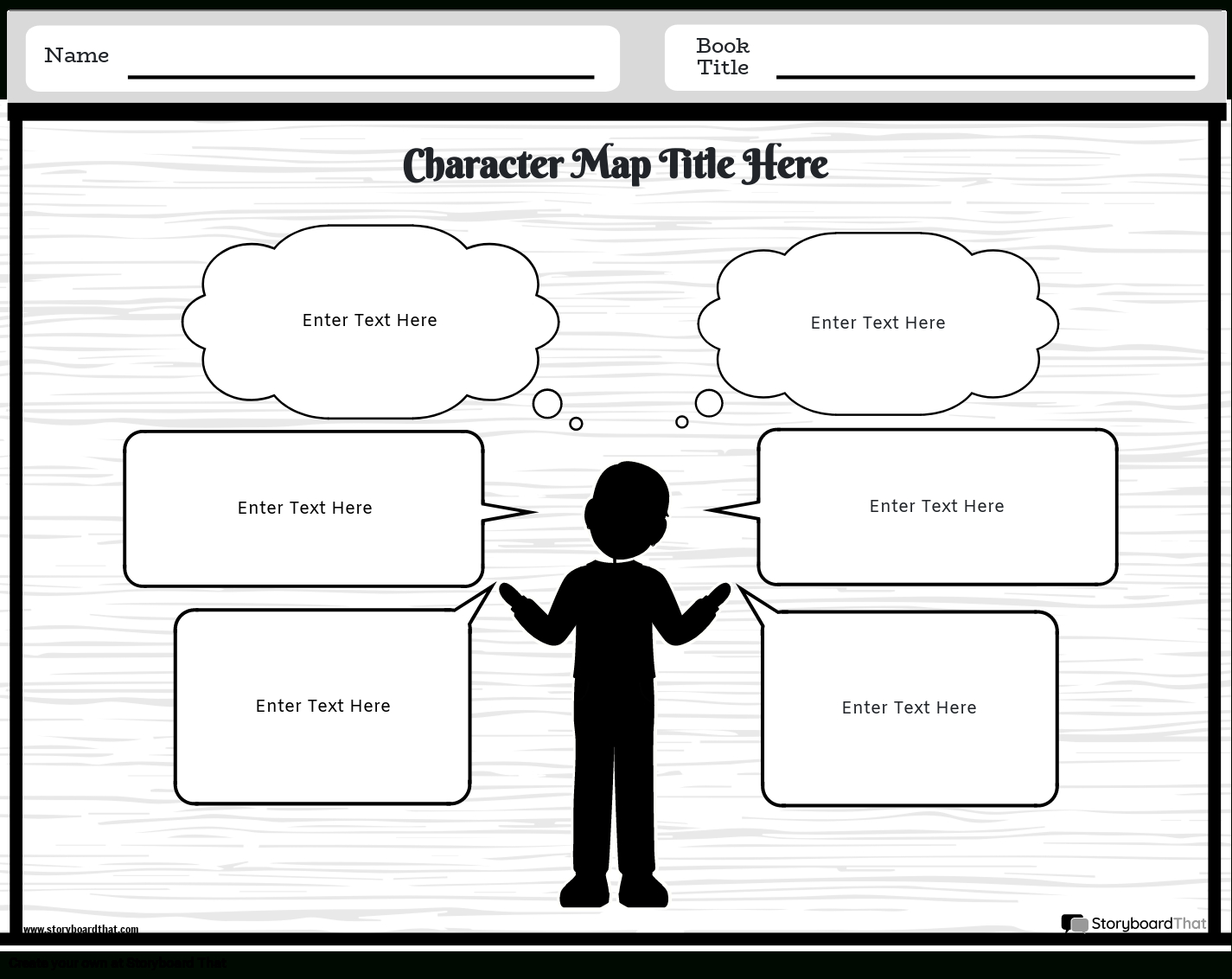 Character Map Worksheet Template At Storyboardthat pertaining to Free Printable Character Map