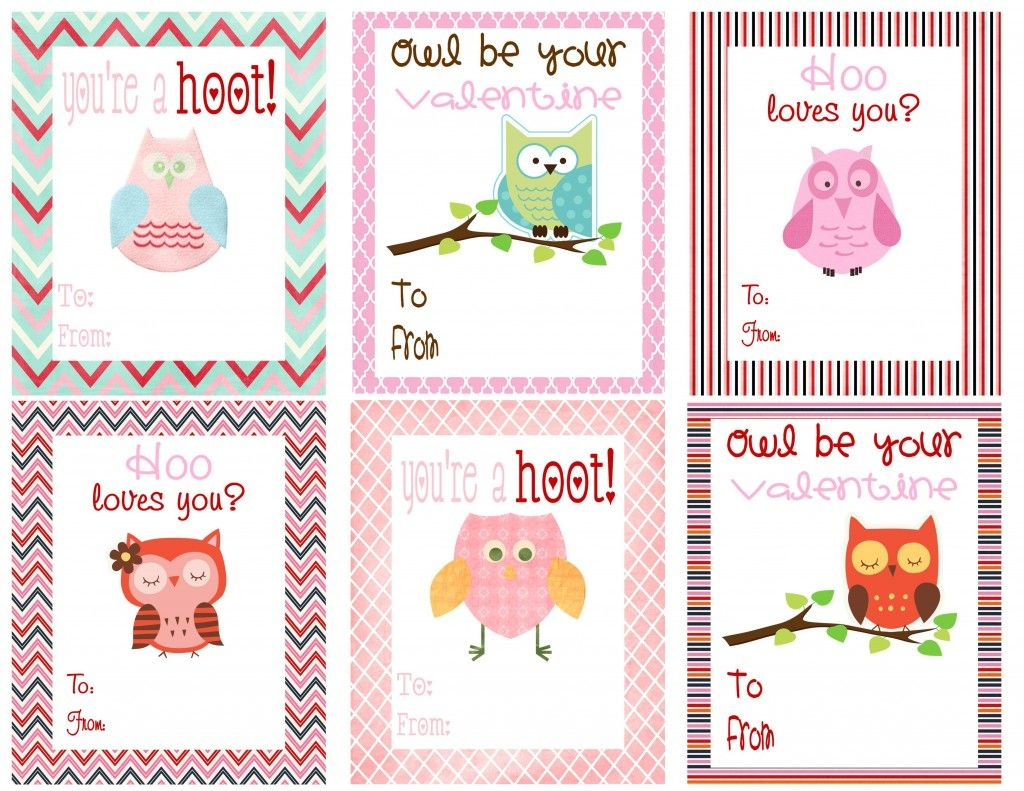 Charming And Free Owl Printables For Classroom Decor in Free Printable Owl Valentine Cards