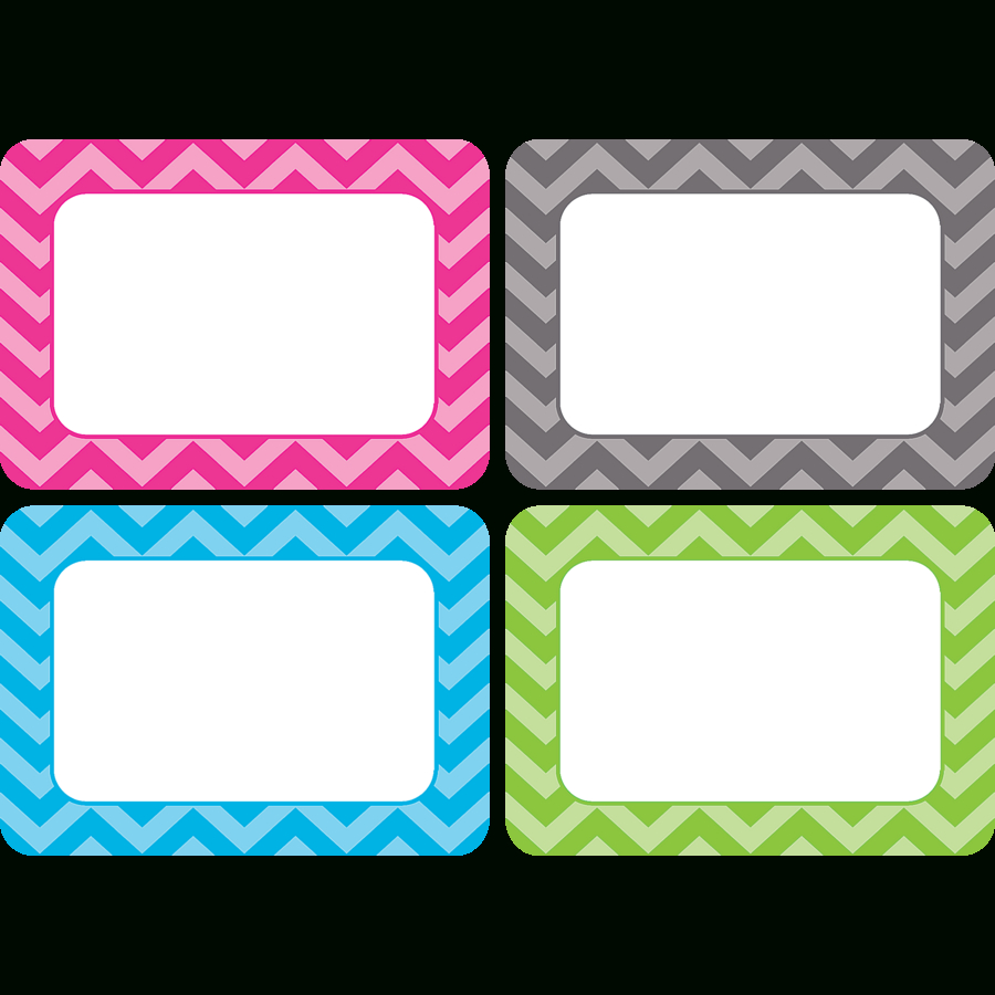 Chevron Name Tags/Labels - Multi-Pack - Tcr5526 | Teacher Created with Free Printable Chevron Labels