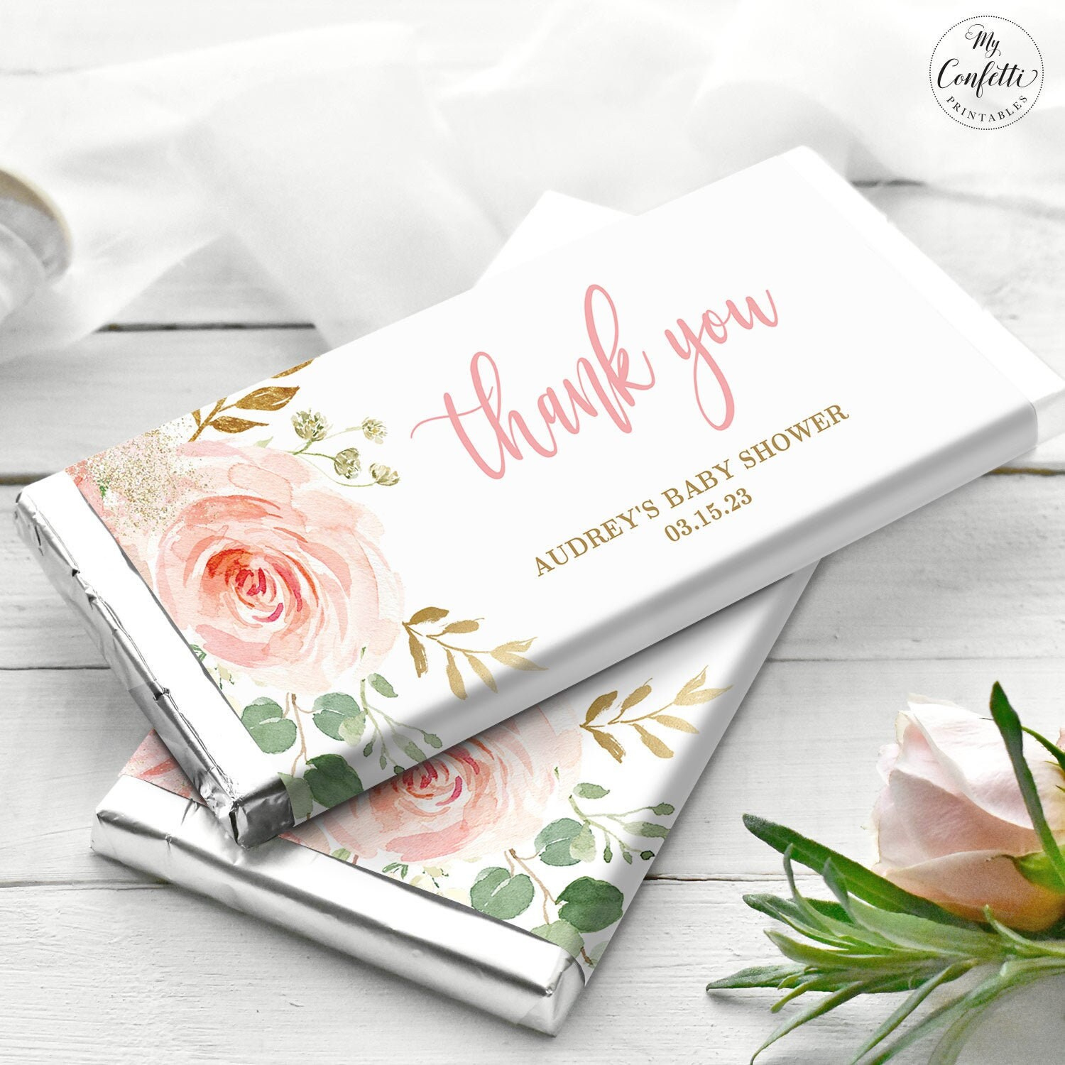 Chocolate Bar Wrapper Template, Printable Candy Bar Wrapper, Baby inside Free Printable Candy Bar Wrappers for Bridal Shower