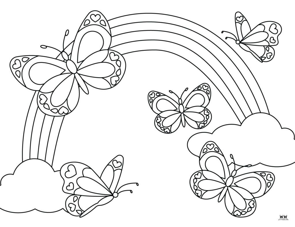 Choose From 50 Unique Butterfly Coloring Pages Perfect For Spring throughout Free Printable Butterfly Coloring Pages