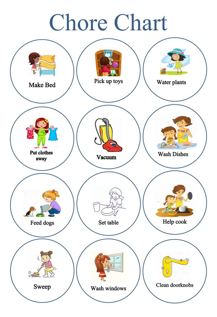 Chore Clip Art - 10 Free Pdf Printables | Printablee | Chore Chart within Free Printable Clip Art