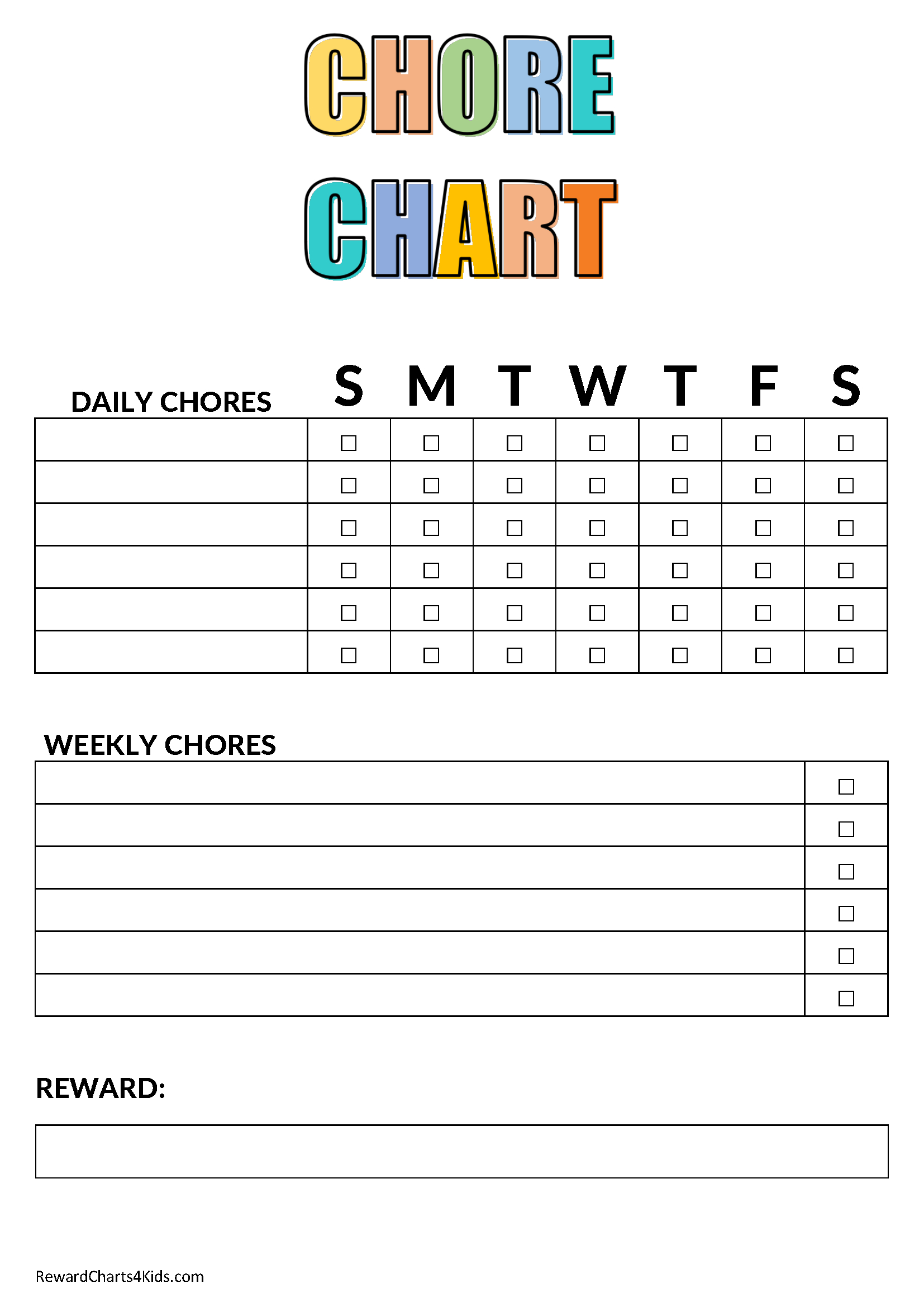 Chores For 10 Year Olds | Chore List &amp; Free Chore Charts intended for Free Printable Chore Charts For 10 Year Olds