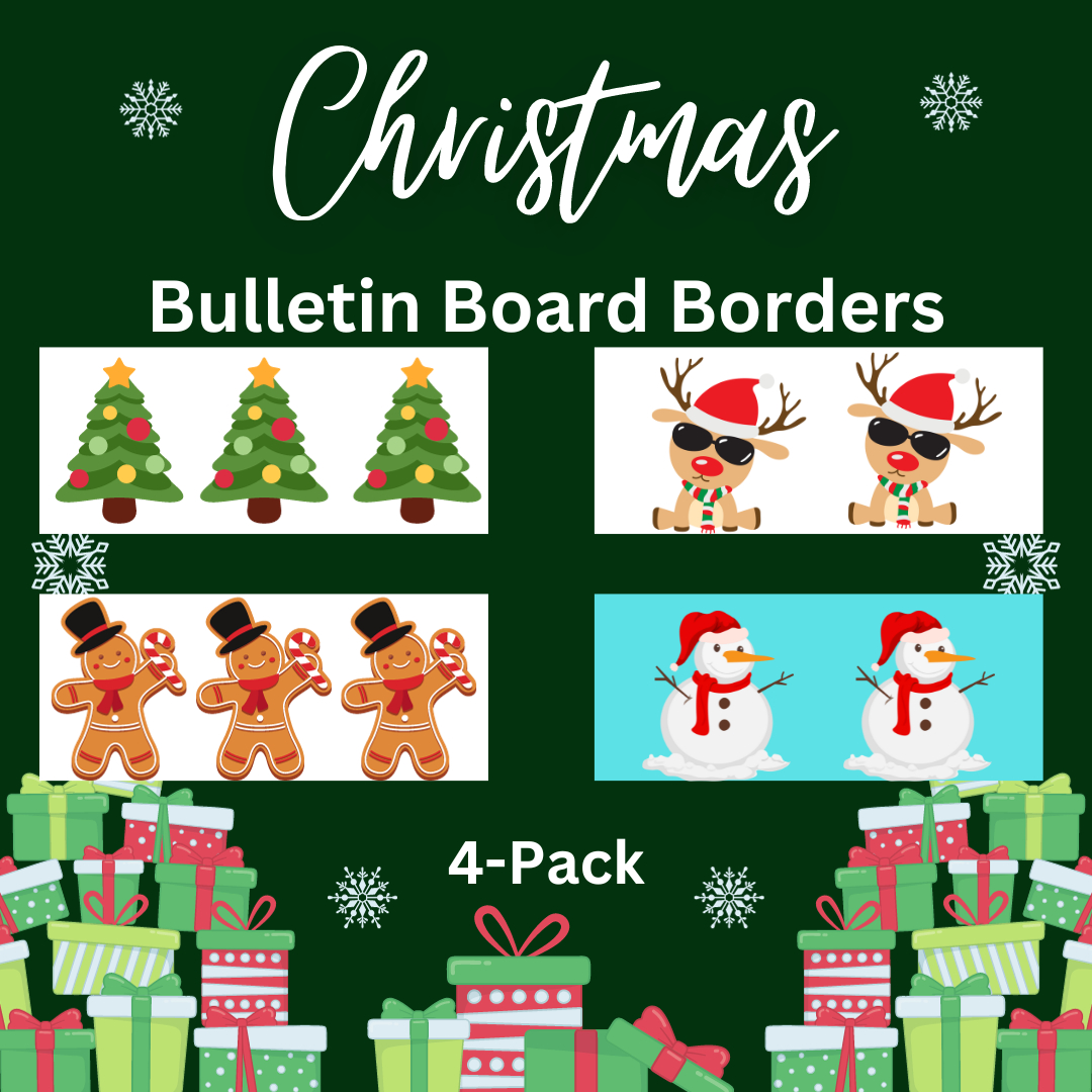 Christmas Bulletin Board Kit, Bulletin Board Borders - Classful in Free Printable Christmas Bulletin Board Borders