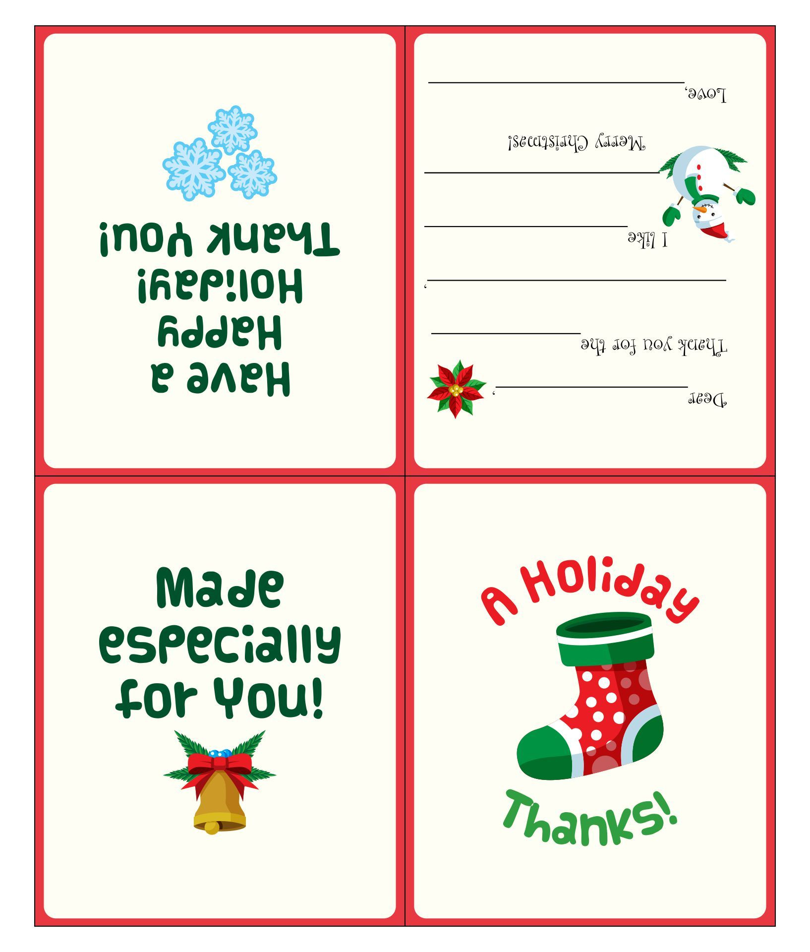 Christmas Card Printable Design | Printable Christmas Cards within Free Printable Quarter Fold Christmas Cards