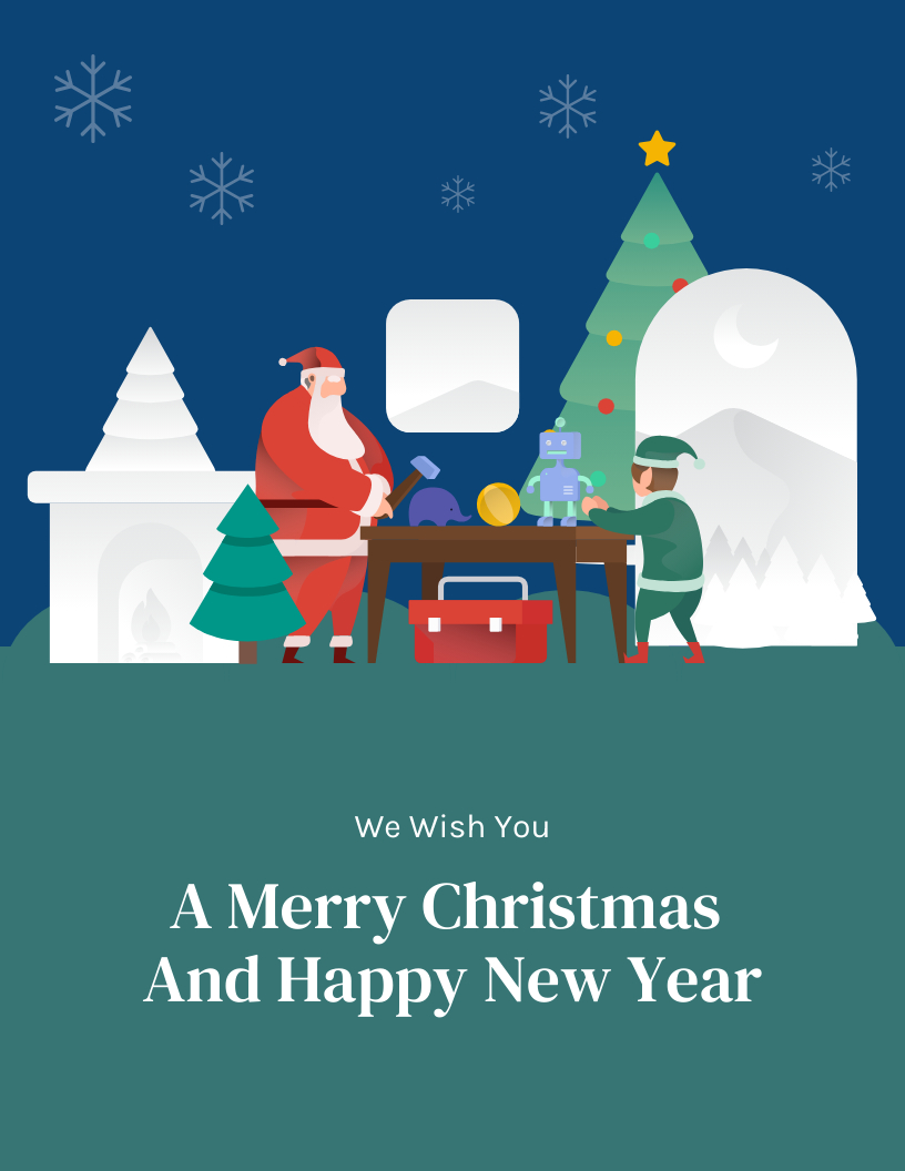 Christmas Cards Online Free - Venngage for Christmas Cards Online Free Printable