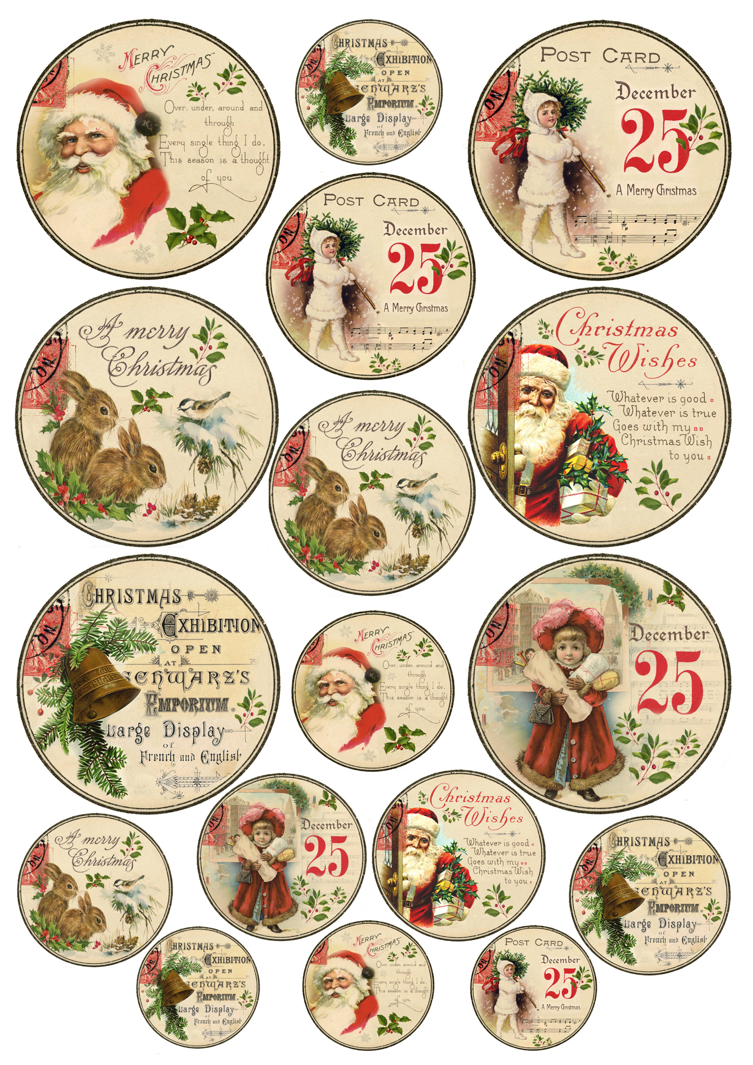 Christmas Gift Tags Printable! throughout Free Printable Vintage Christmas Tags for Gifts