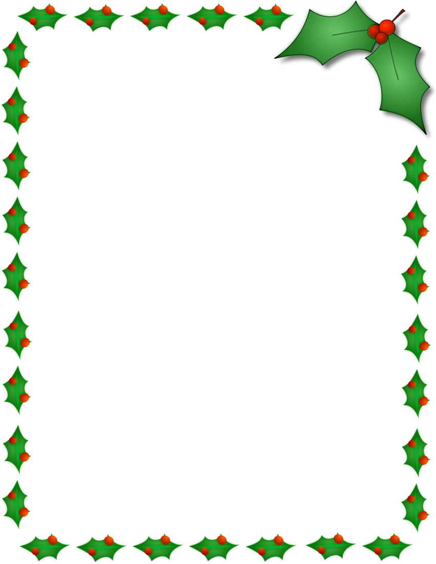 Christmas Lights And Decorations: Christmas Border | Free with Free Printable Christmas Frames And Borders