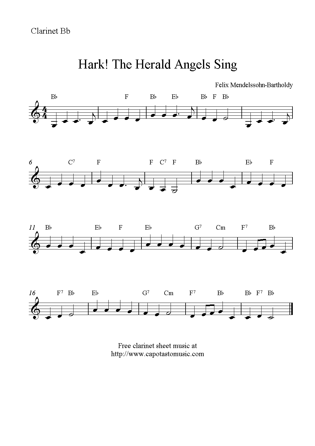 Christmas Music For Clarinet - Google Search | Clarinet Sheet intended for Free Printable Christmas Songs for Clarinet