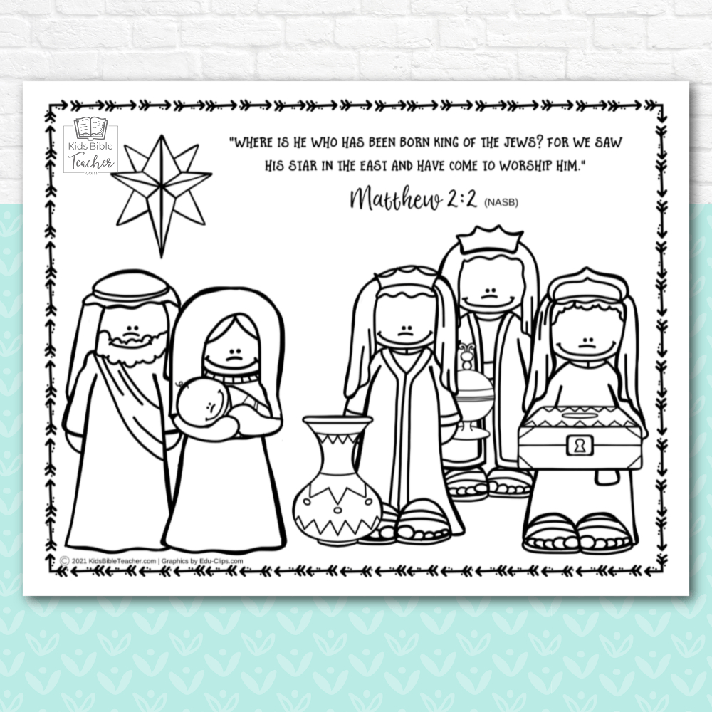 Christmas Picture Pages For Kids - Kids Bible Teacher within Free Printable Bible Christmas Coloring Pages