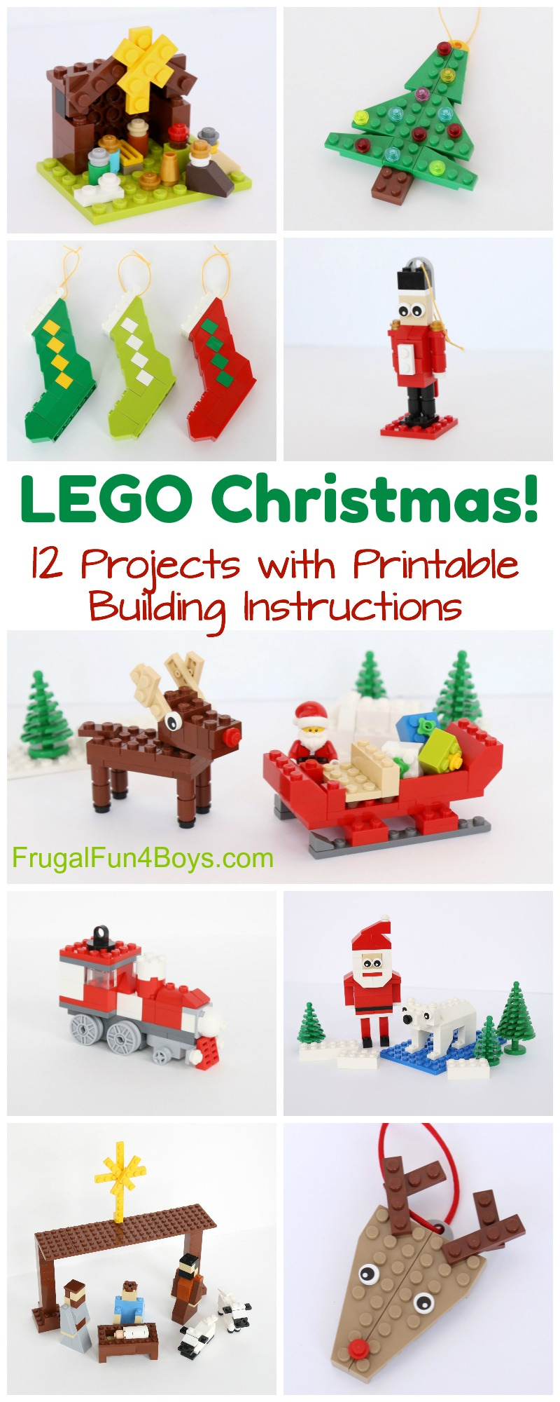 Christmas Projects To Build With Lego® Bricks - Printable Building in Free Printable Lego Instructions