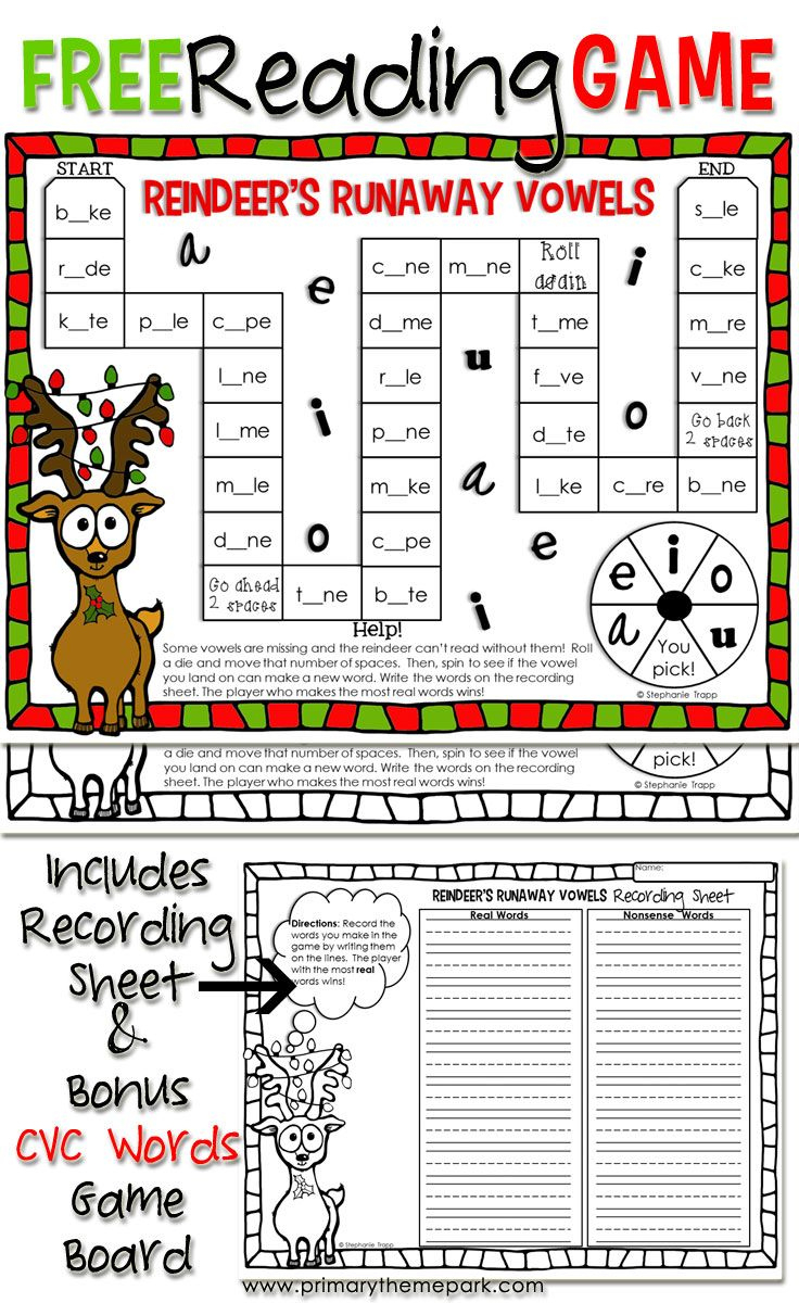 Christmas Reading Game Printable | Christmas Reading Activities with regard to Free Printable Reading Games for 2nd Graders