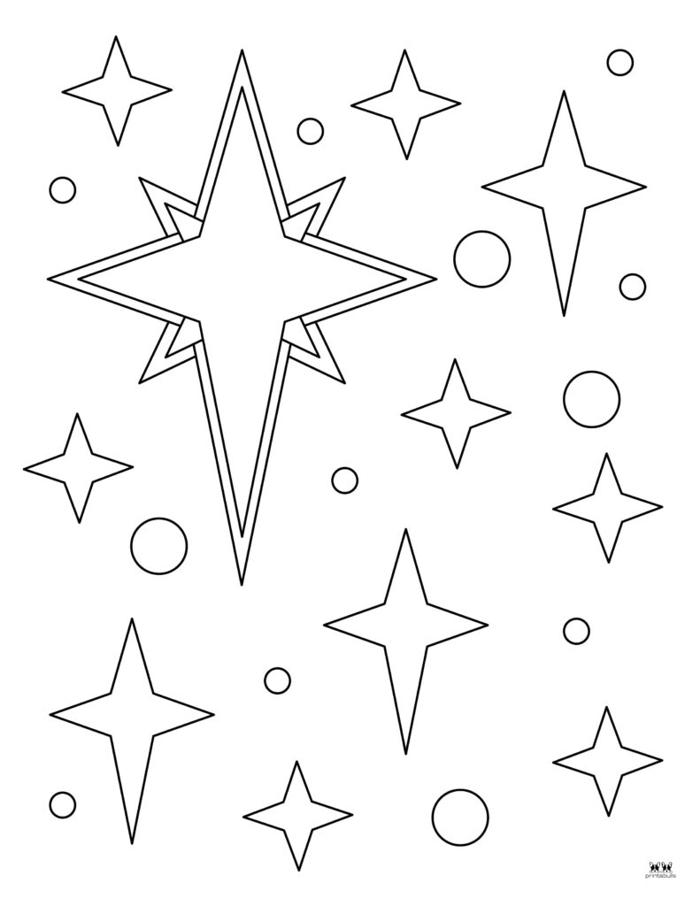 Christmas Stars - 25 Free Printables | Printabulls in Free Printable Christmas Star Coloring Pages