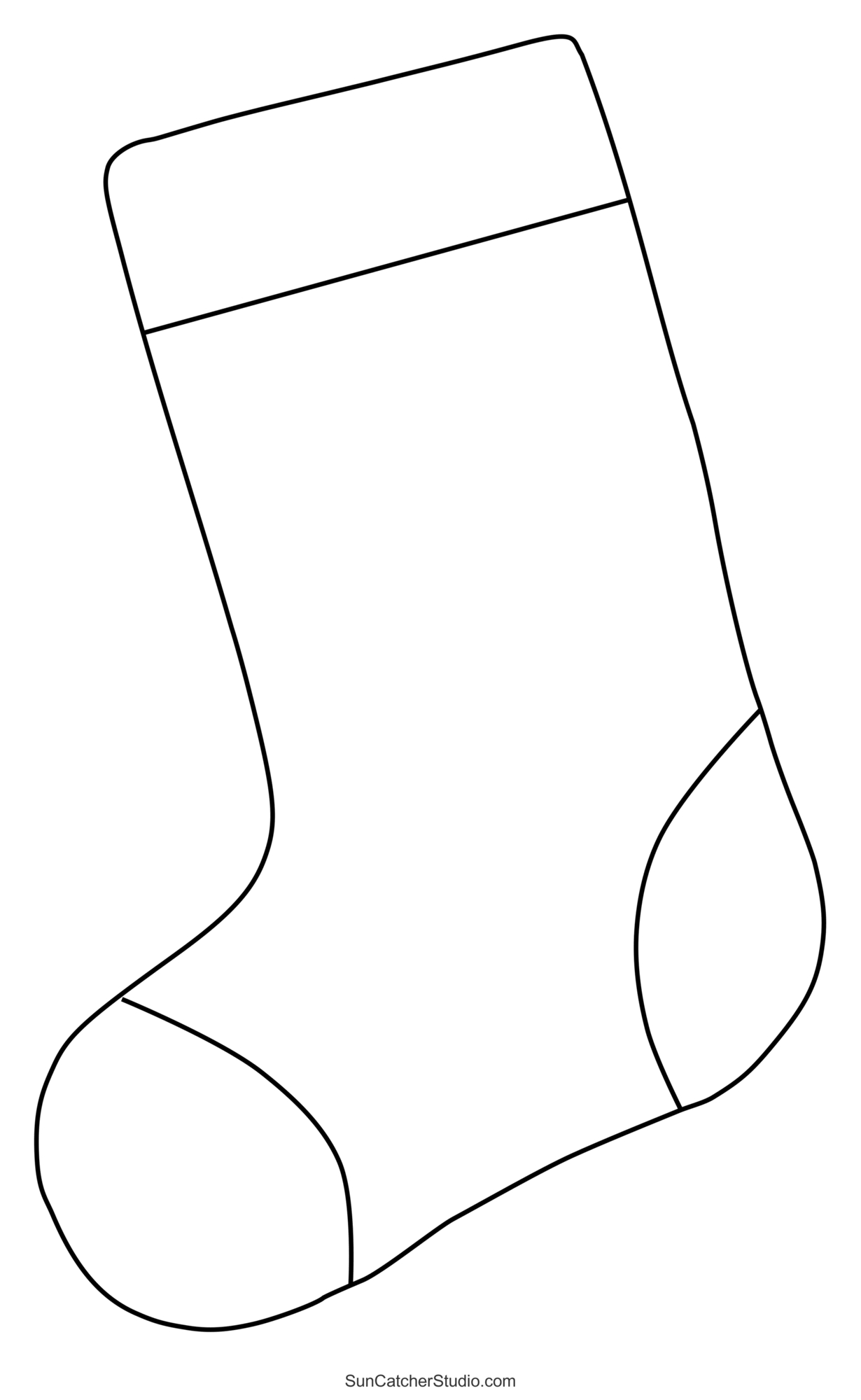 Christmas Stocking Patterns (Printable Stencils &amp;amp; Templates) – Diy inside Christmas Stocking Template Printable Free