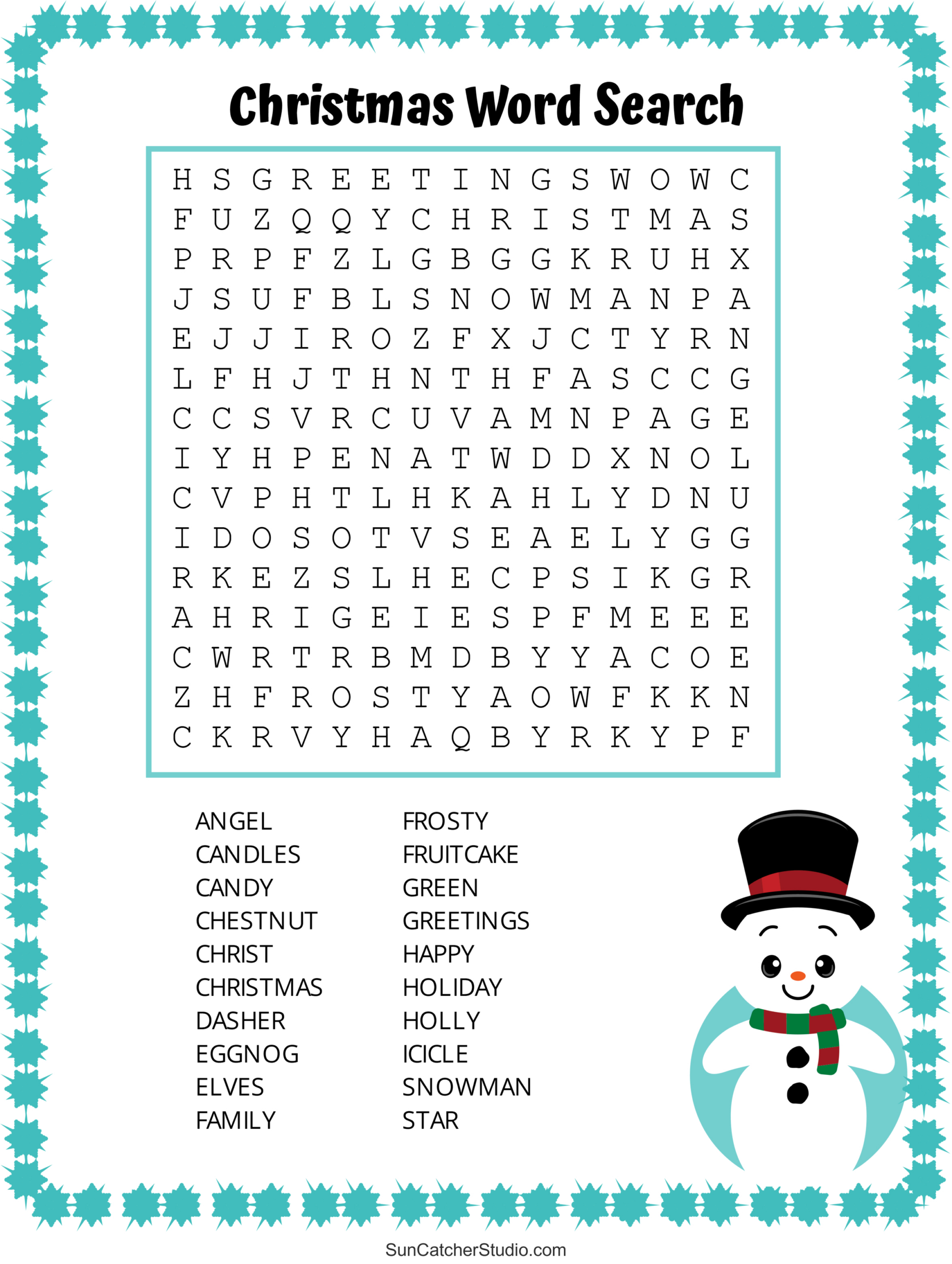 Christmas Word Search (Free Printable Pdf Puzzles) – Diy Projects in Free Printable Christmas Word Search Pages