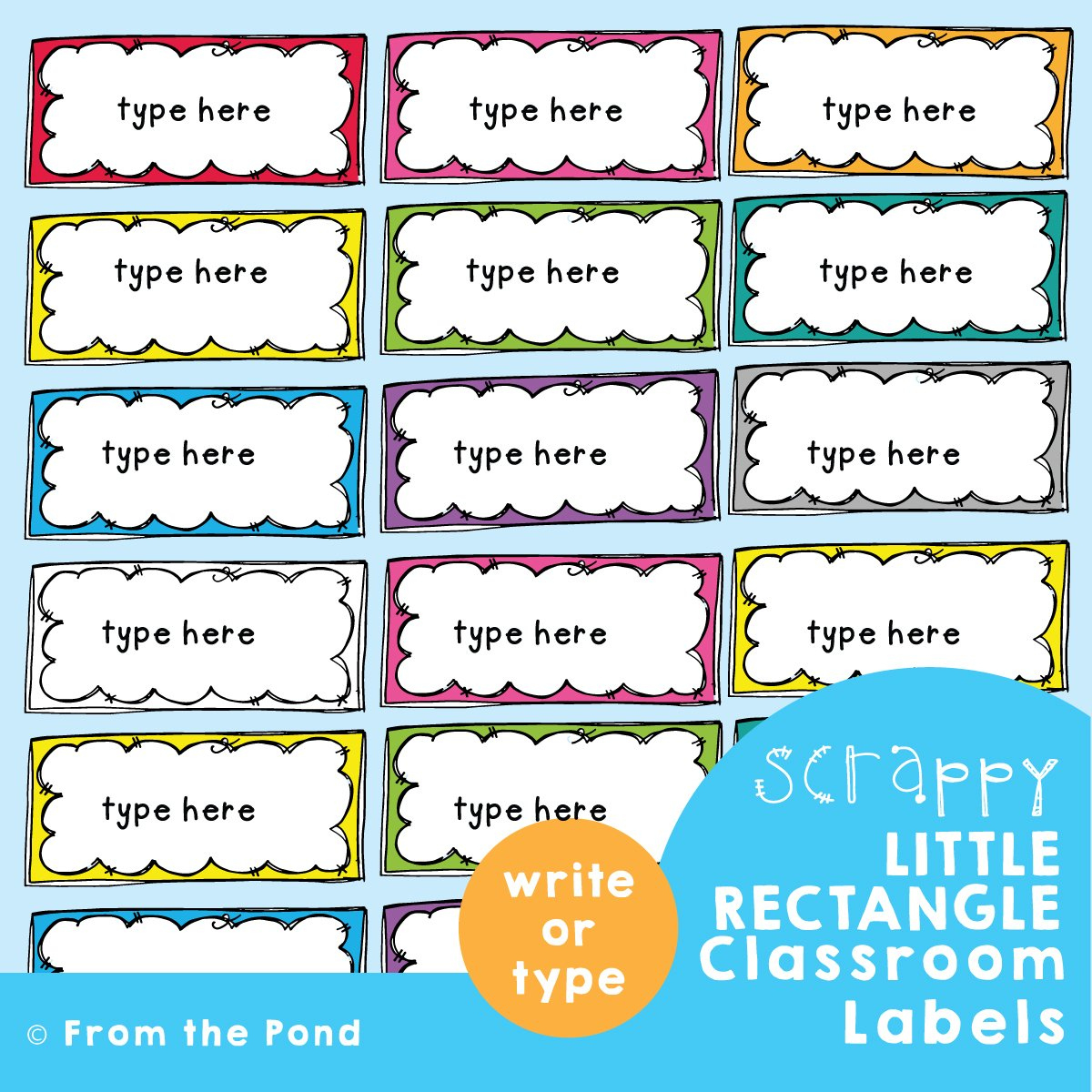 Classroom Labels To Organize Your Classroom Equipment. — From The Pond for Free Printable Classroom Signs And Labels