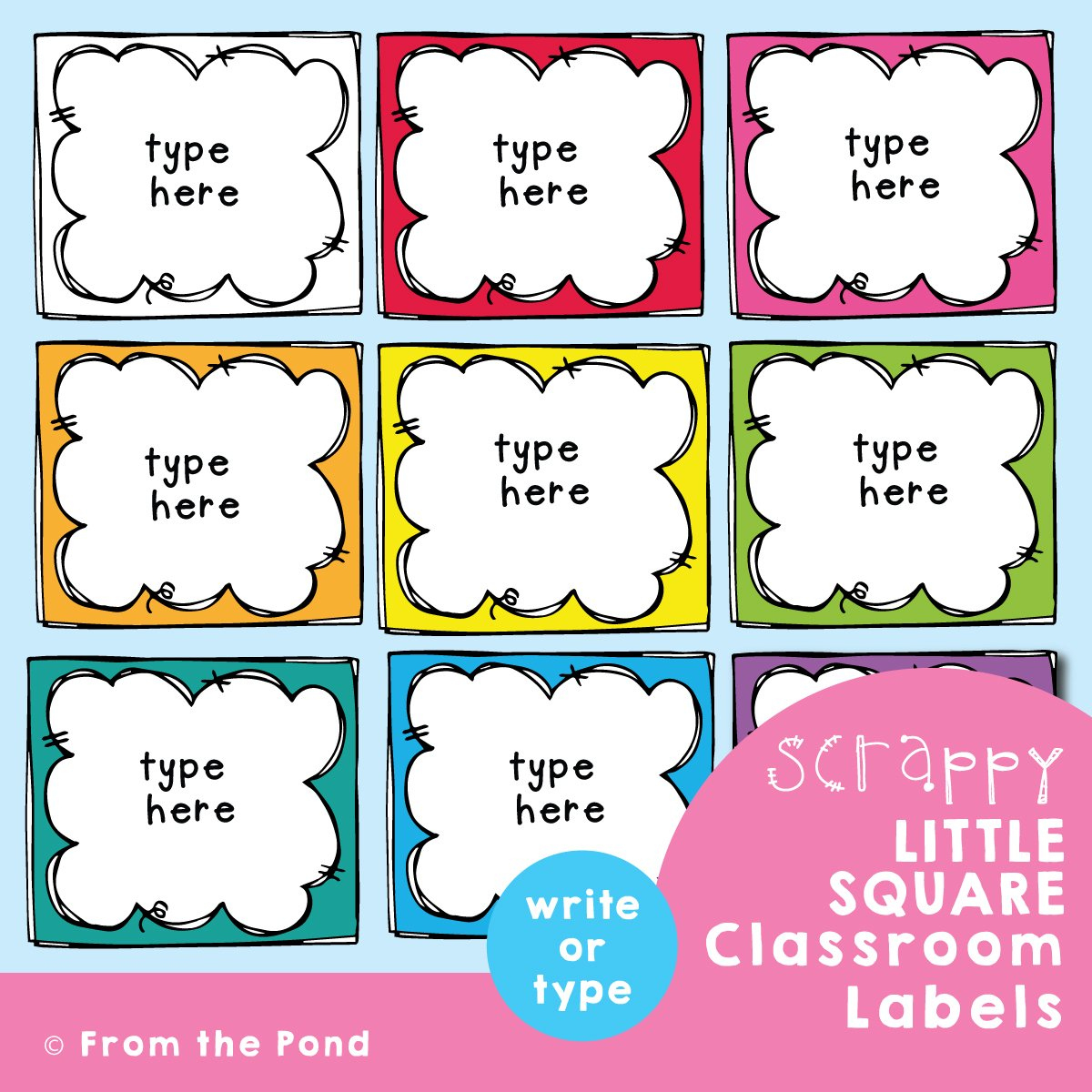 Classroom Labels To Organize Your Classroom Equipment. — From The Pond intended for Free Printable Classroom Signs And Labels