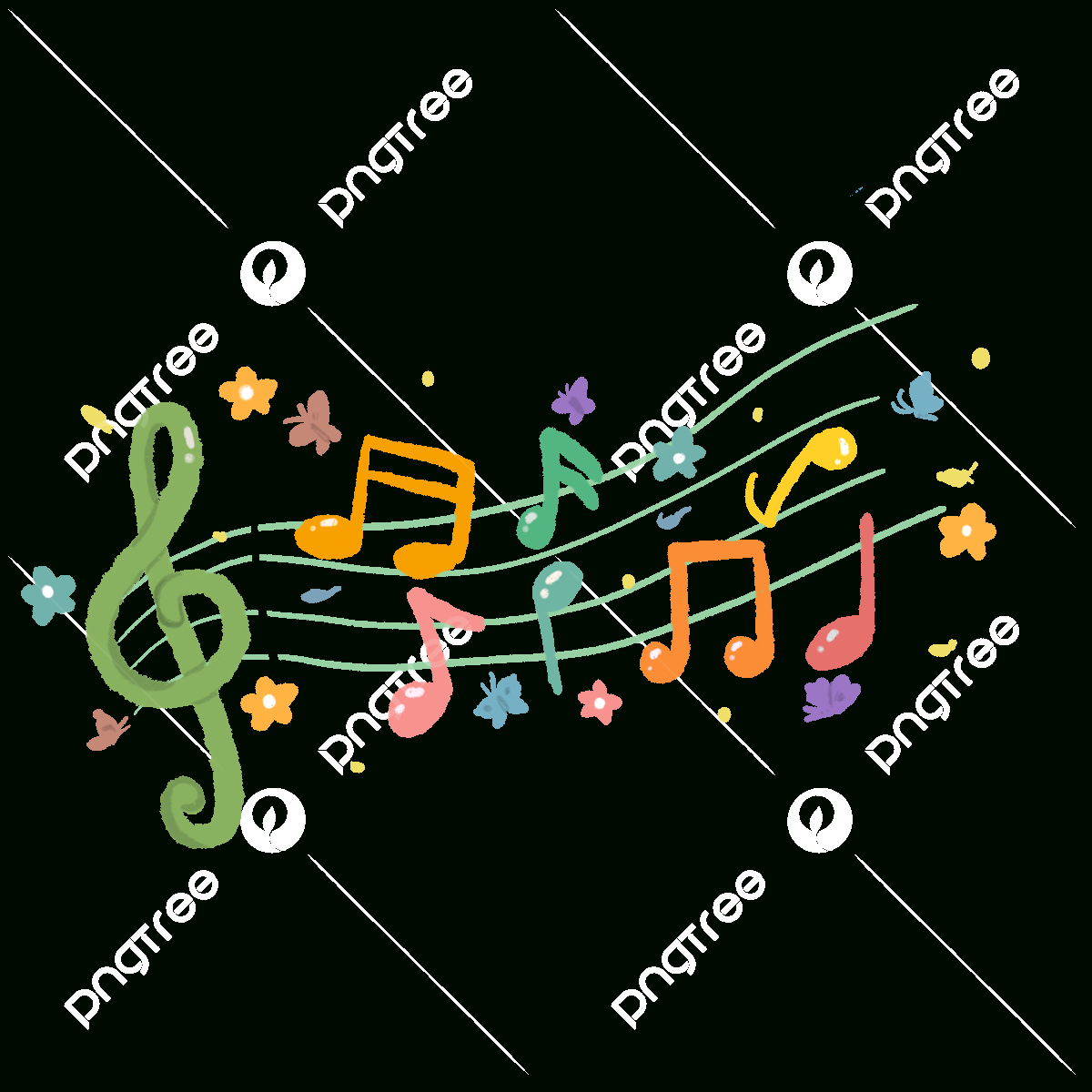 Colorful Music Notes Clipart Vector, Musical Notes Colorful With intended for Free Printable Pictures of Music Notes