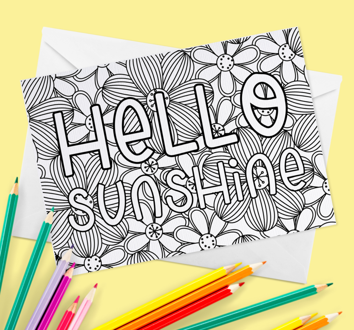 Coloring Notecards Free Printable - Kara Creates within Free Printable Cards To Color