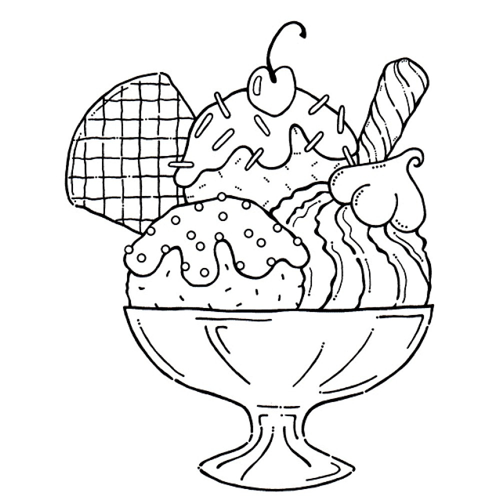 Coloring Page Ice Cream &amp;amp; Coloring Book. 6000+ Coloring Pages. regarding Ice Cream Color Pages Printable Free