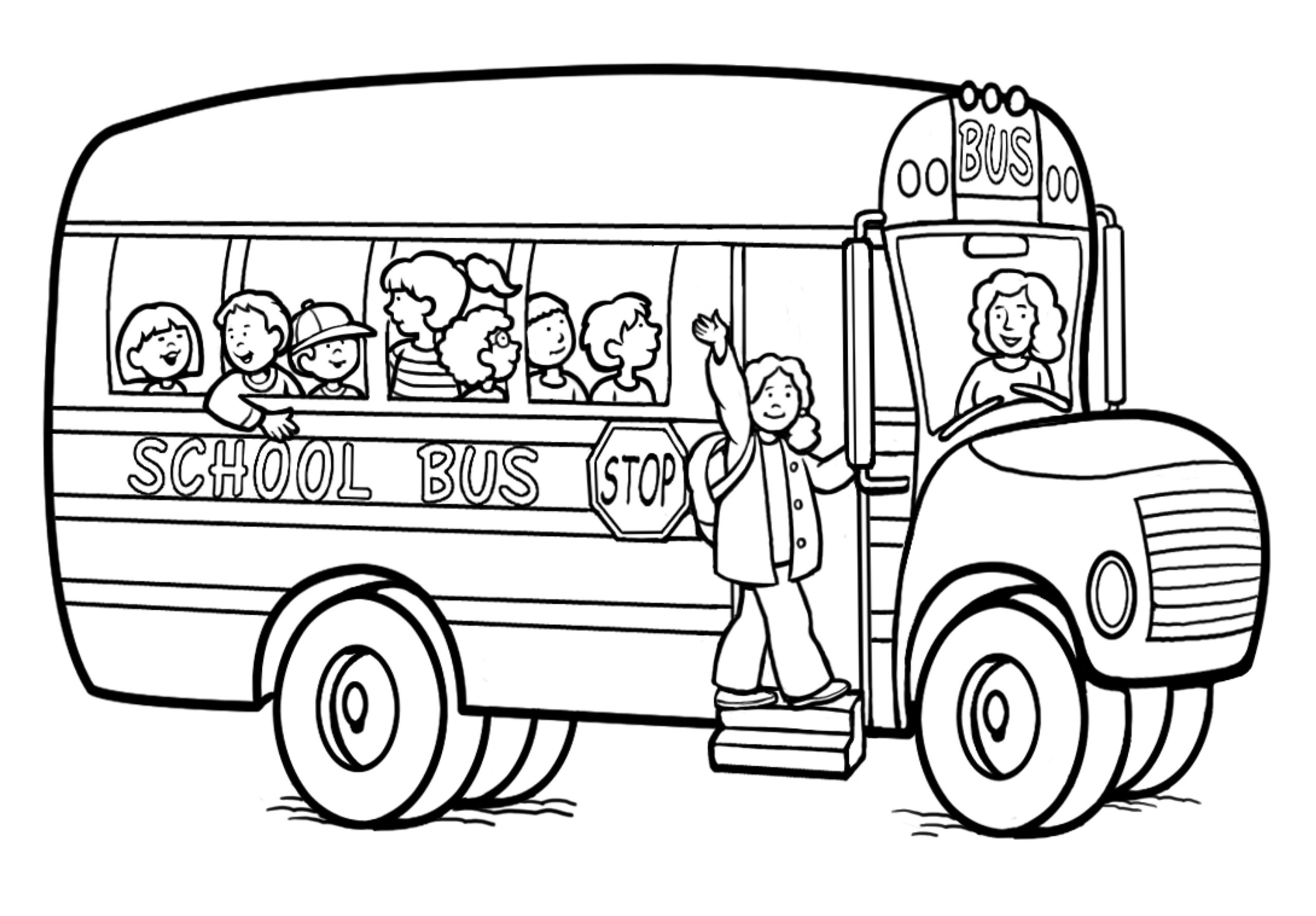 Coloring Pages | School Bus Coloring Page Pages with Free Printable School Bus Coloring Pages