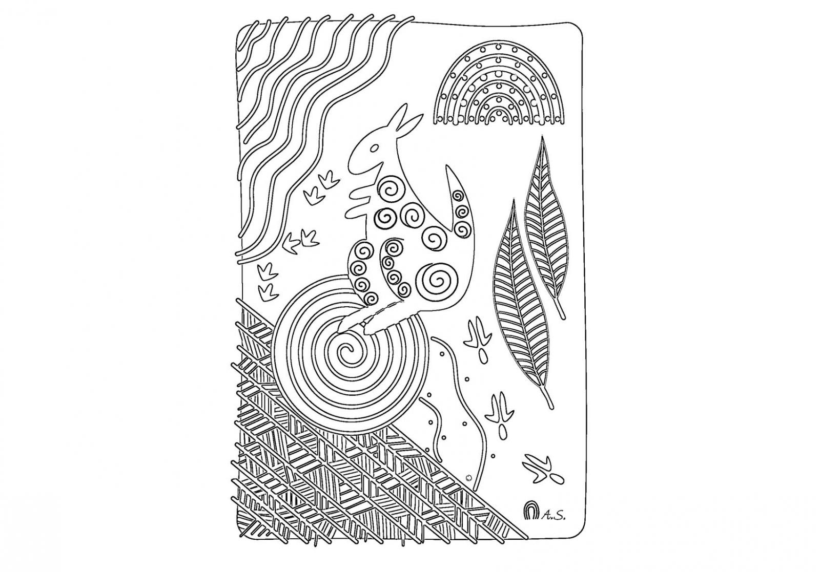 Colouring Sheets: Yarn Strong Sista - Vacca with regard to Free Printable Aboriginal Colouring Pages