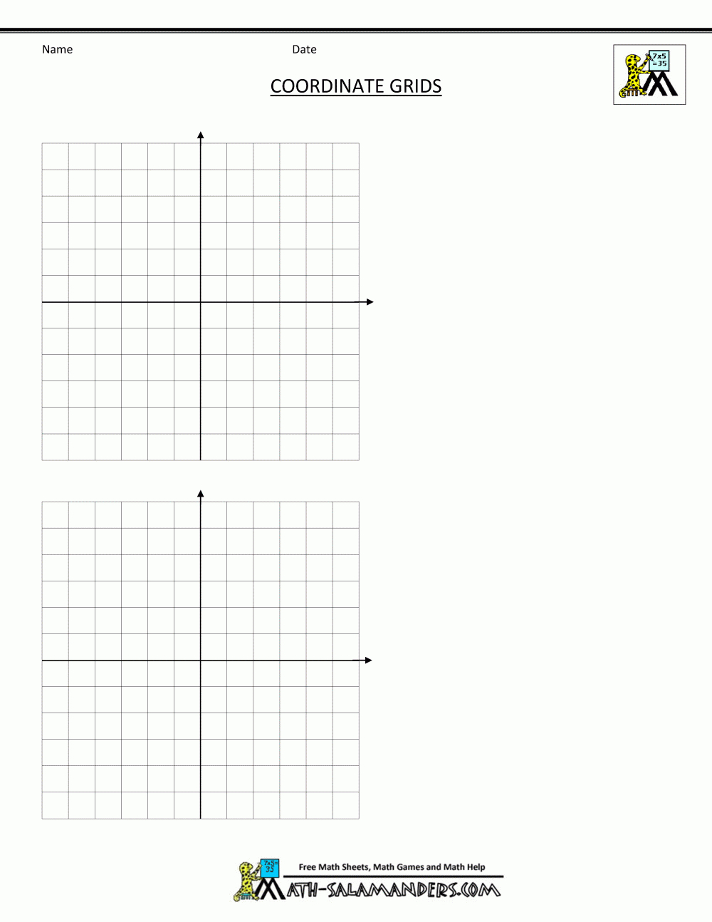 Coordinate Plane Grid within Free Printable Coordinate Plane Pictures