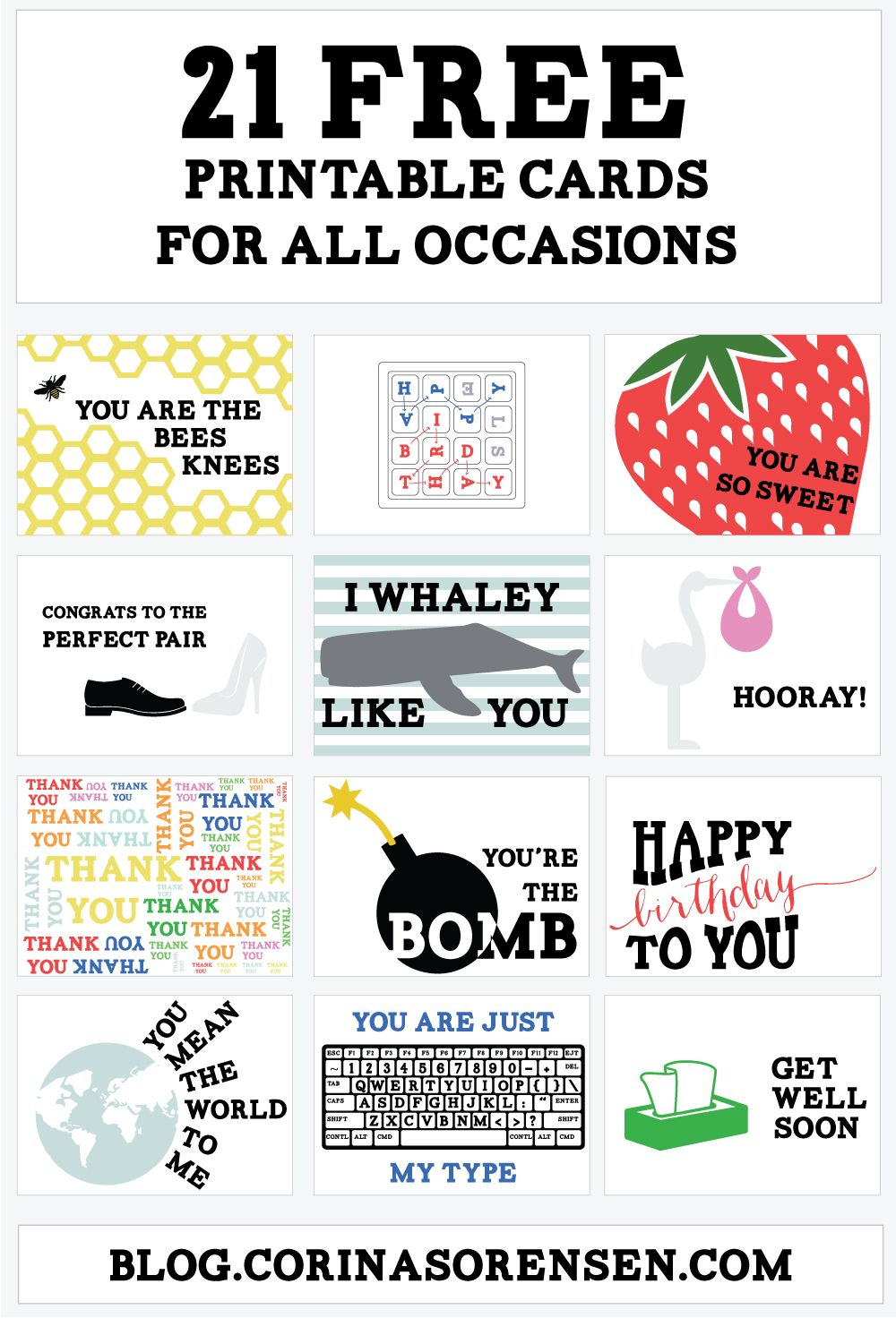 Corina&amp;#039;S Corner | Printable Cards, Free Cards, Free Printable Cards for Free Printable Cards for All Occasions