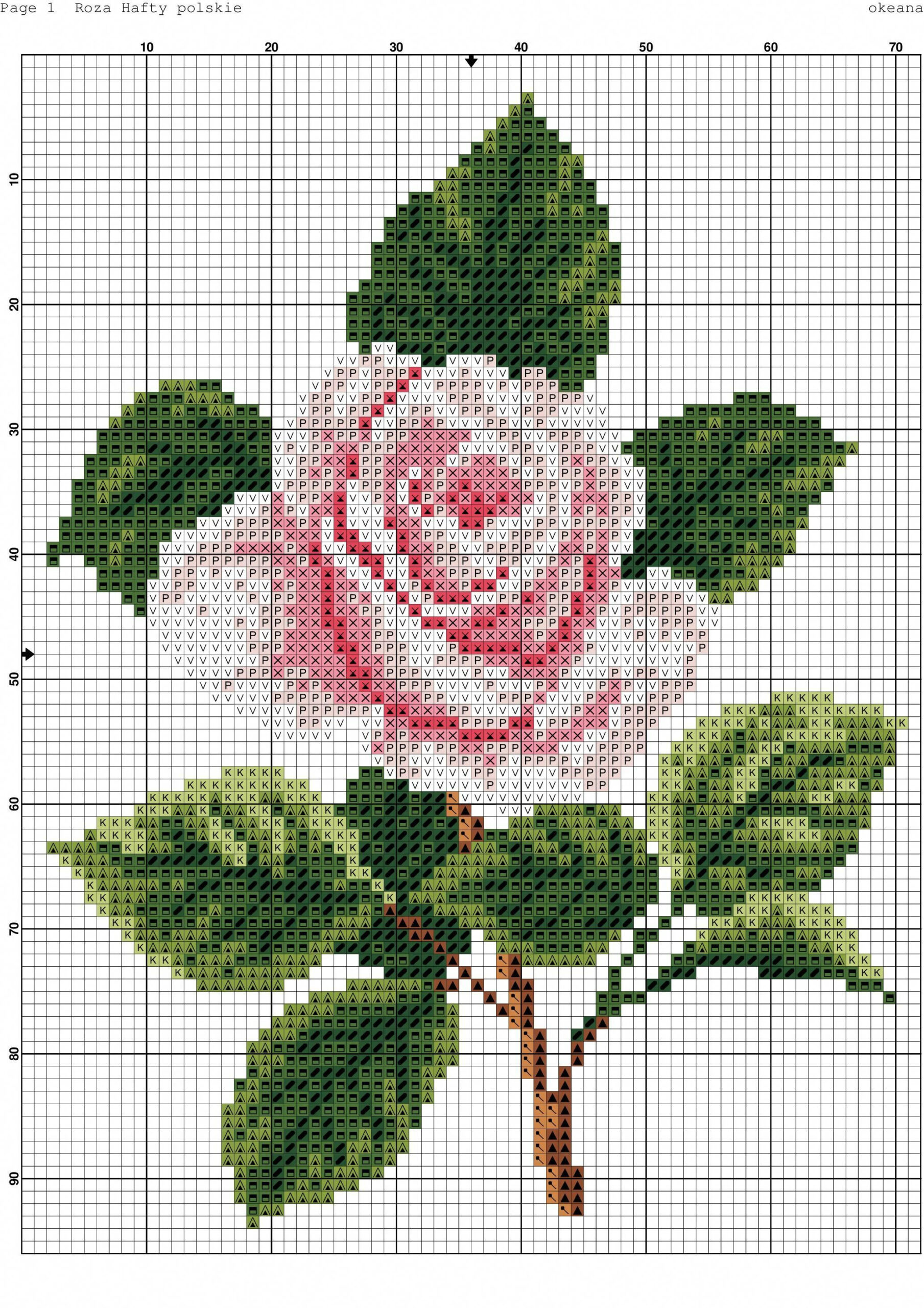 Counted Cross Stitch Patterns Free Printable #Countedcrossstitches with Free Printable Cross Stitch Patterns Flowers