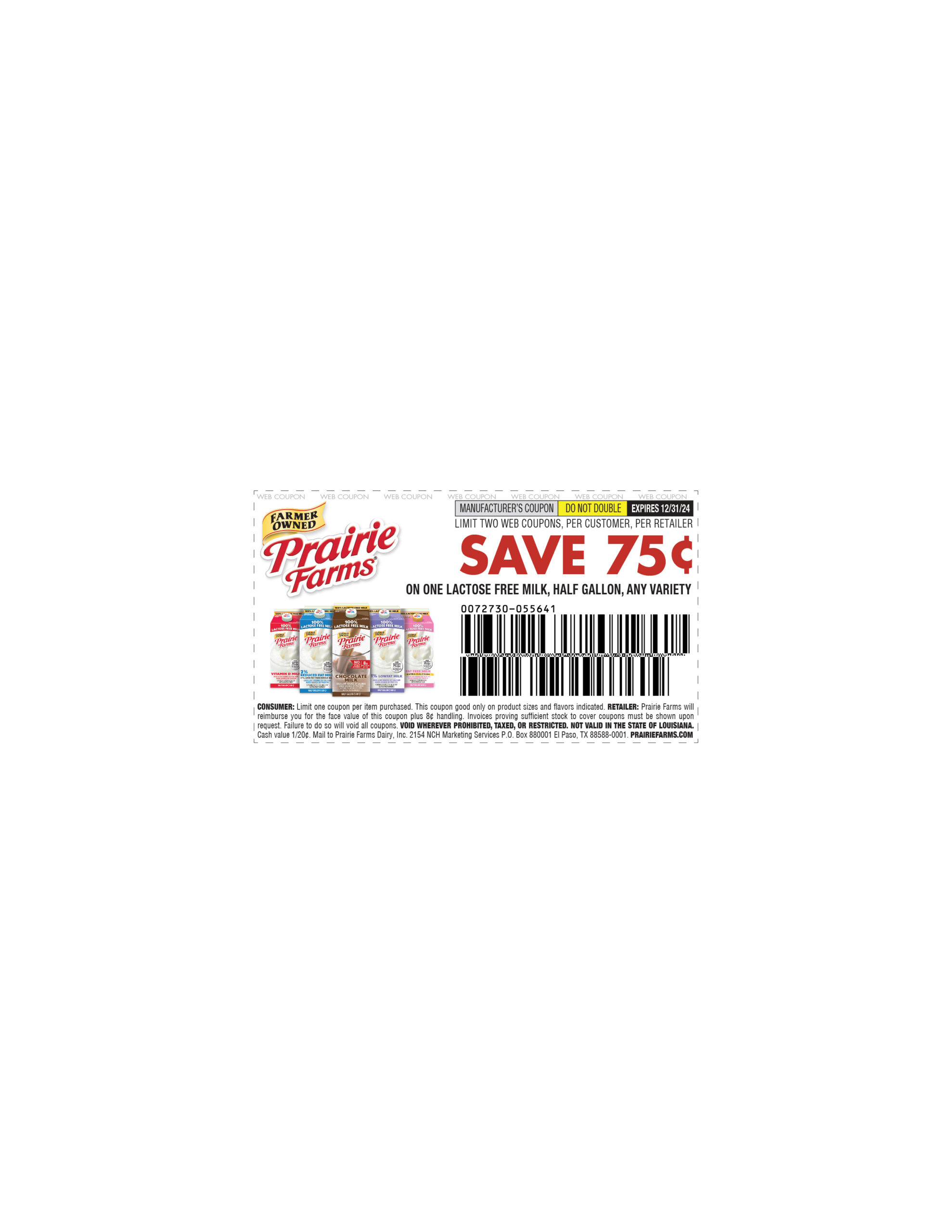 Coupons - Prairie Farms Dairy, Inc. intended for Free Milk Coupons Printable