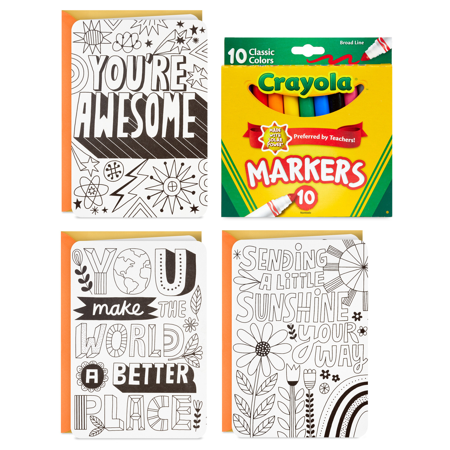 Crayola® Coloring Cards And Marker Gift Set For Only Usd 2.99-3.99 | Hallmark inside Free Printable Crayola Coupons