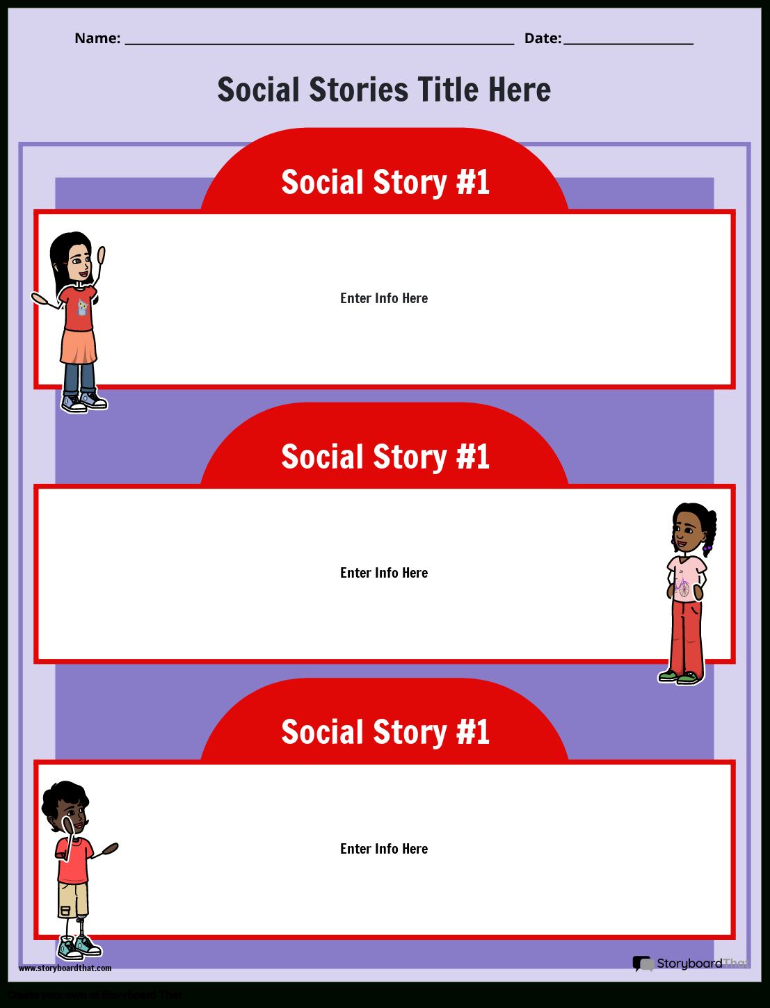 Create Custom Social Stories Templates | Free And Printable throughout Free Printable Social Stories