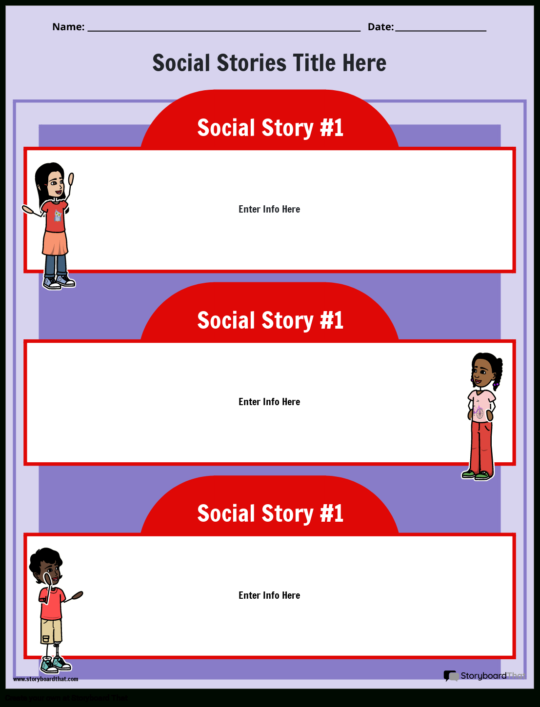 Create Custom Social Stories Templates | Free And Printable with regard to Free Printable Social Story Template