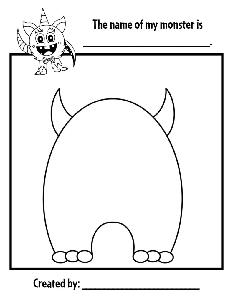 Create Your Own Monster! ⋆ The Hollydog Blog with regard to Free Printable Monster Templates