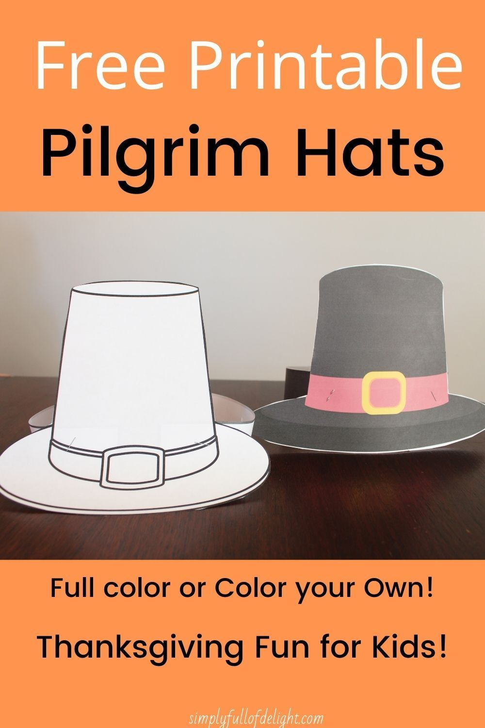 Create Your Own Pilgrim Hat - Quick &amp;amp; Simple Diy Tutorial intended for Free Printable Pilgrim Hat Pattern