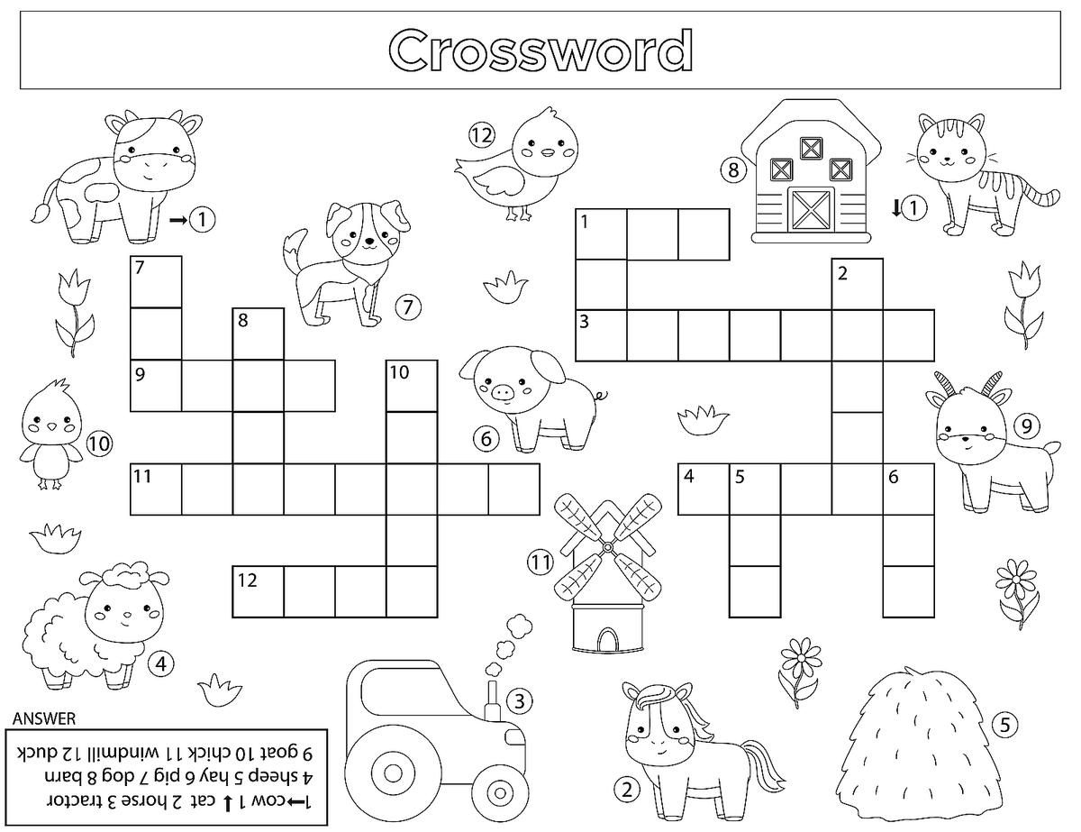 Crossword Puzzles For Kids: Fun &amp;amp; Free Printable Crossword Puzzle in Free Printable Crossword Puzzles For Kids