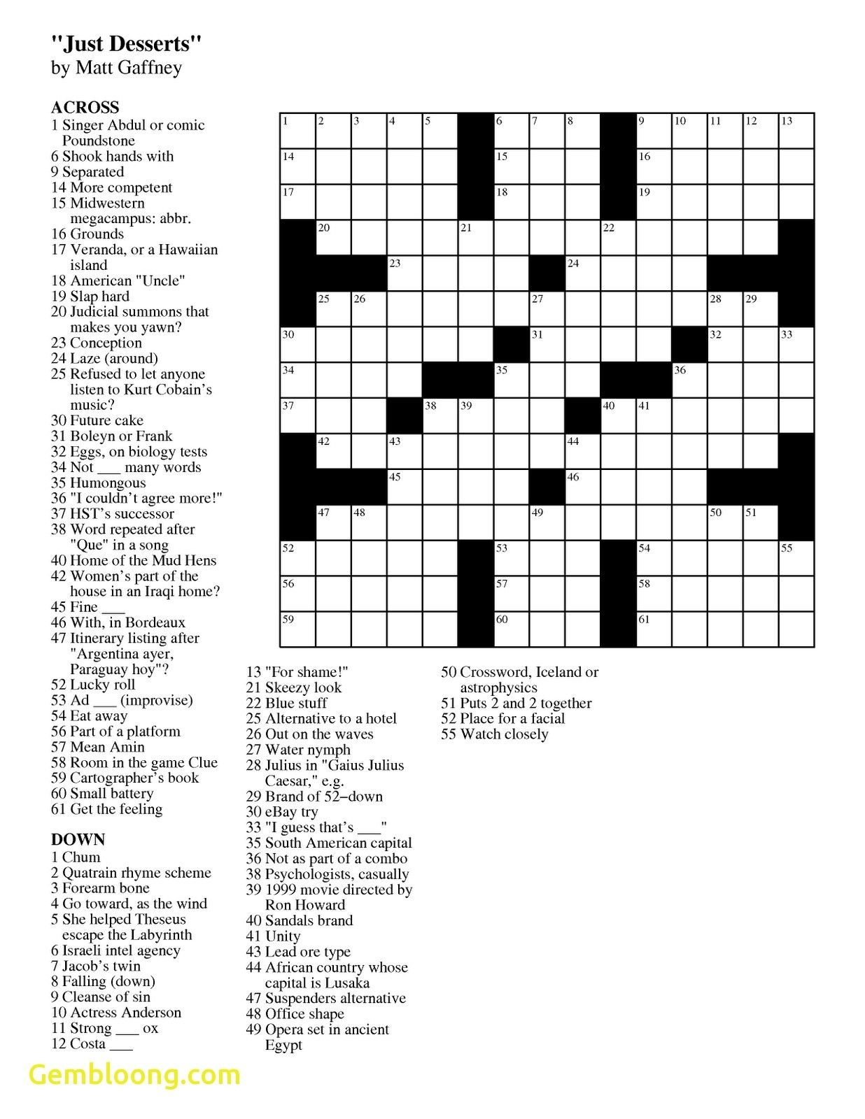 Crosswords Usa Today - Silopechatter with Free Printable Crosswords Usa Today