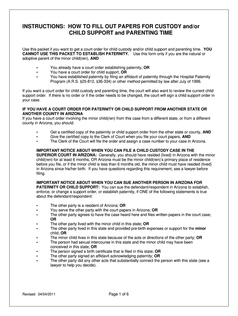 Custody Papers: Fill Out &amp;amp; Sign Online | Dochub in Free Printable Child Custody Papers