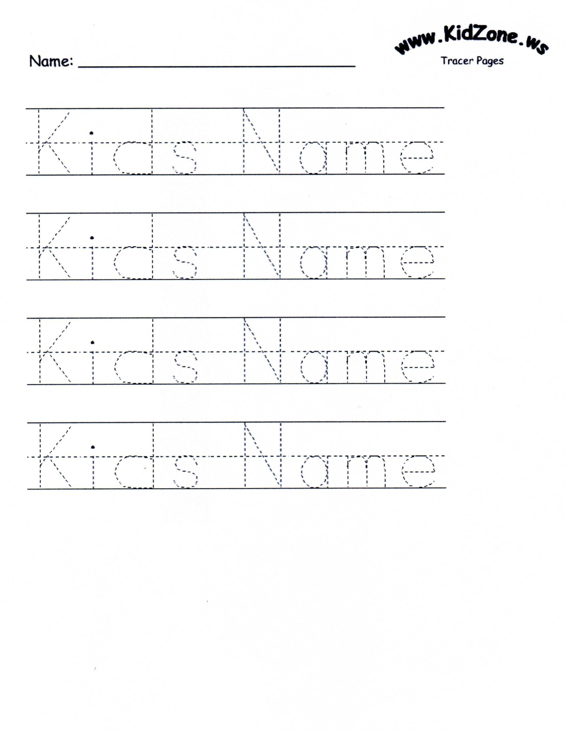 Custom Tracer Pages | Tracing Worksheets Preschool, Name Writing regarding Free Printable Name Worksheets For Kindergarten