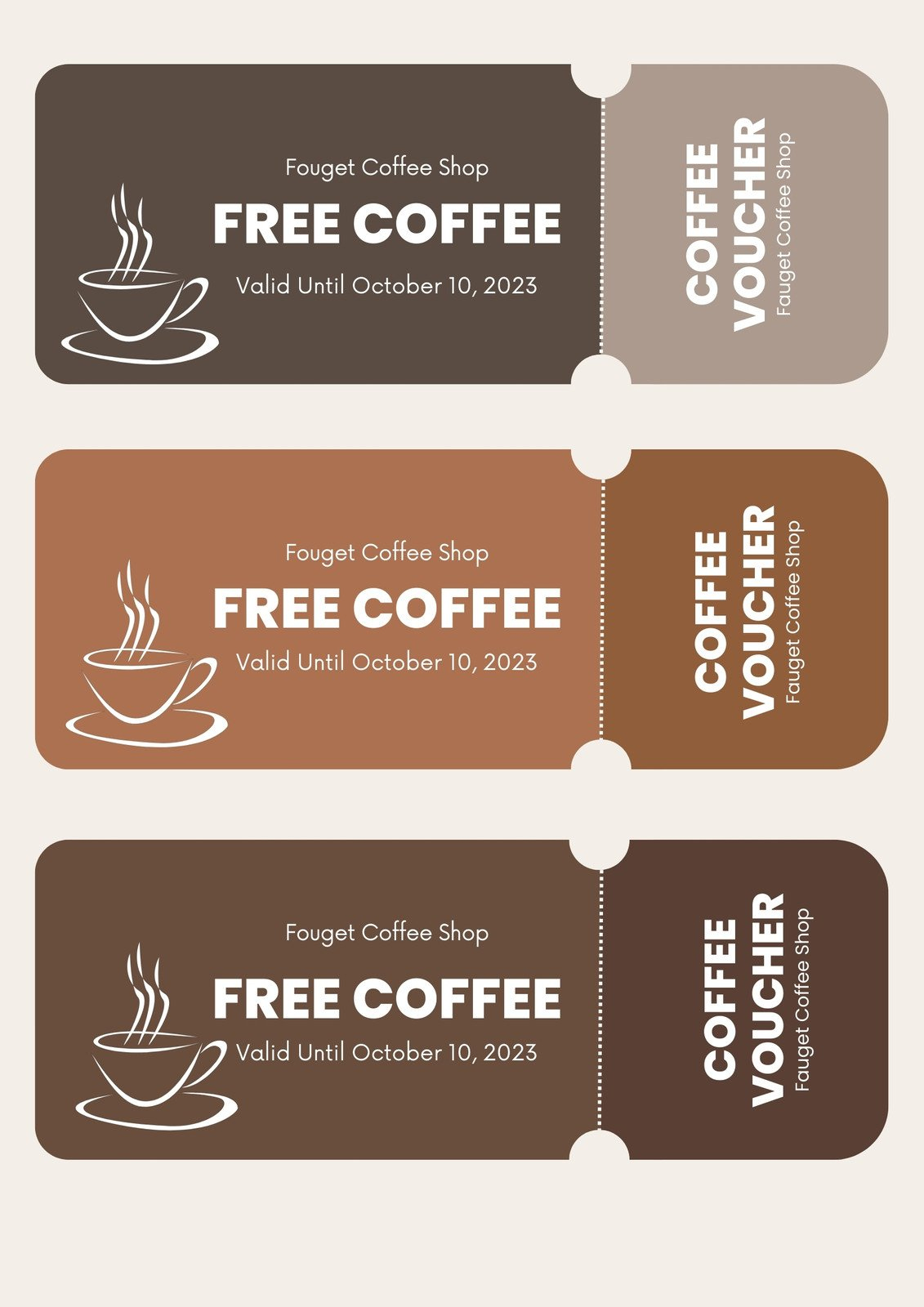 Customize 40+ Coffee Coupon Templates Online - Canva intended for Free Coffee Coupons Printable
